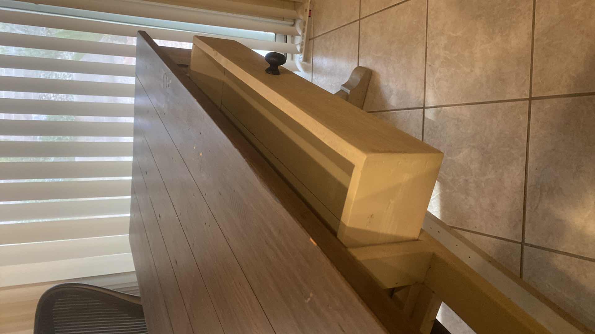 Photo 1 of WOOD DESK 60” X 27 3/4” H30 1/2”