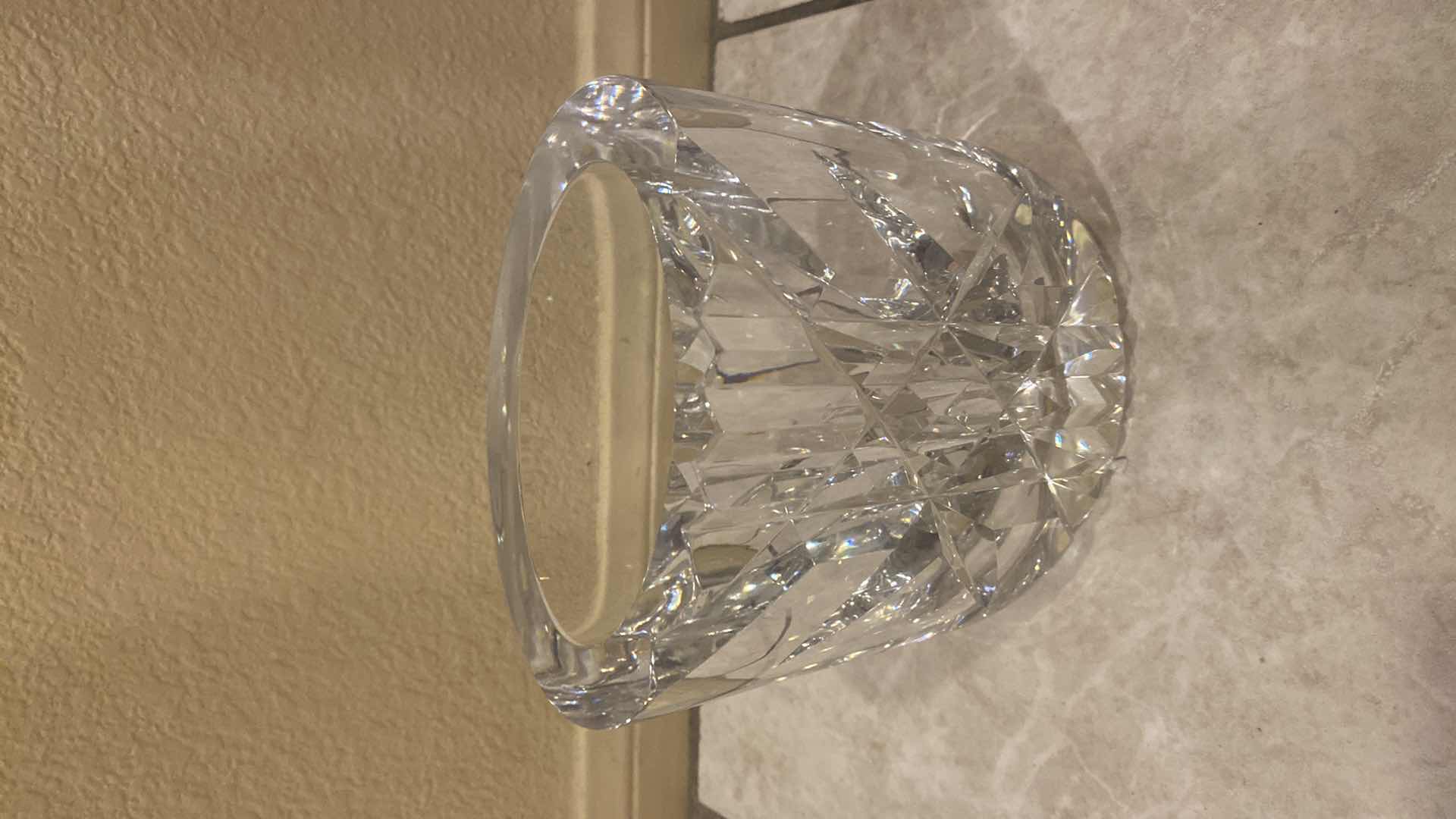 Photo 1 of VINTAGE SOLLIDEN BY ORREFORS CRYSTAL OVAL VASE H8”
