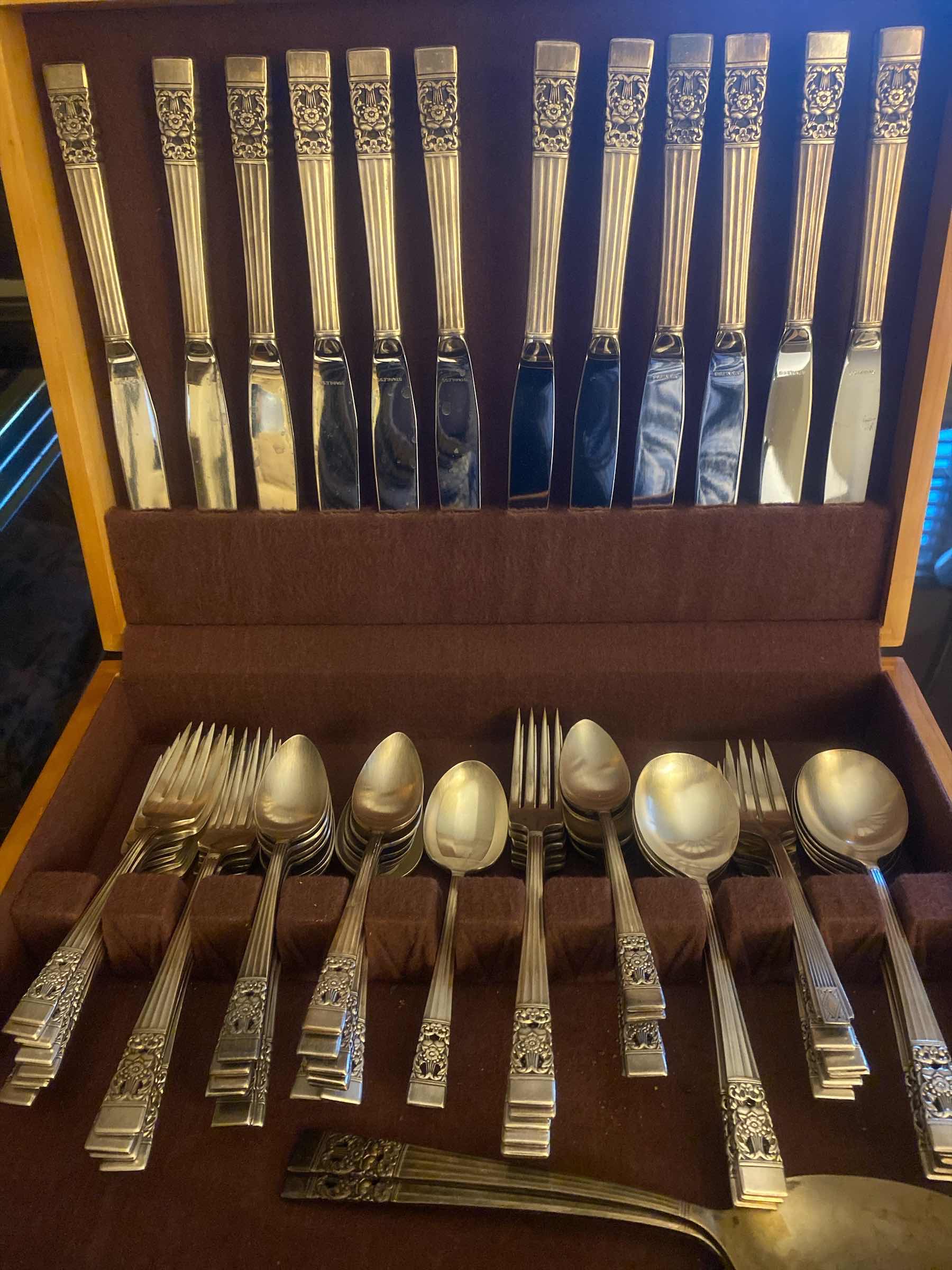 Photo 1 of 65 PIECES COMMUNITY PLATED SILVERWARE & 1 PASTRY KNIFE