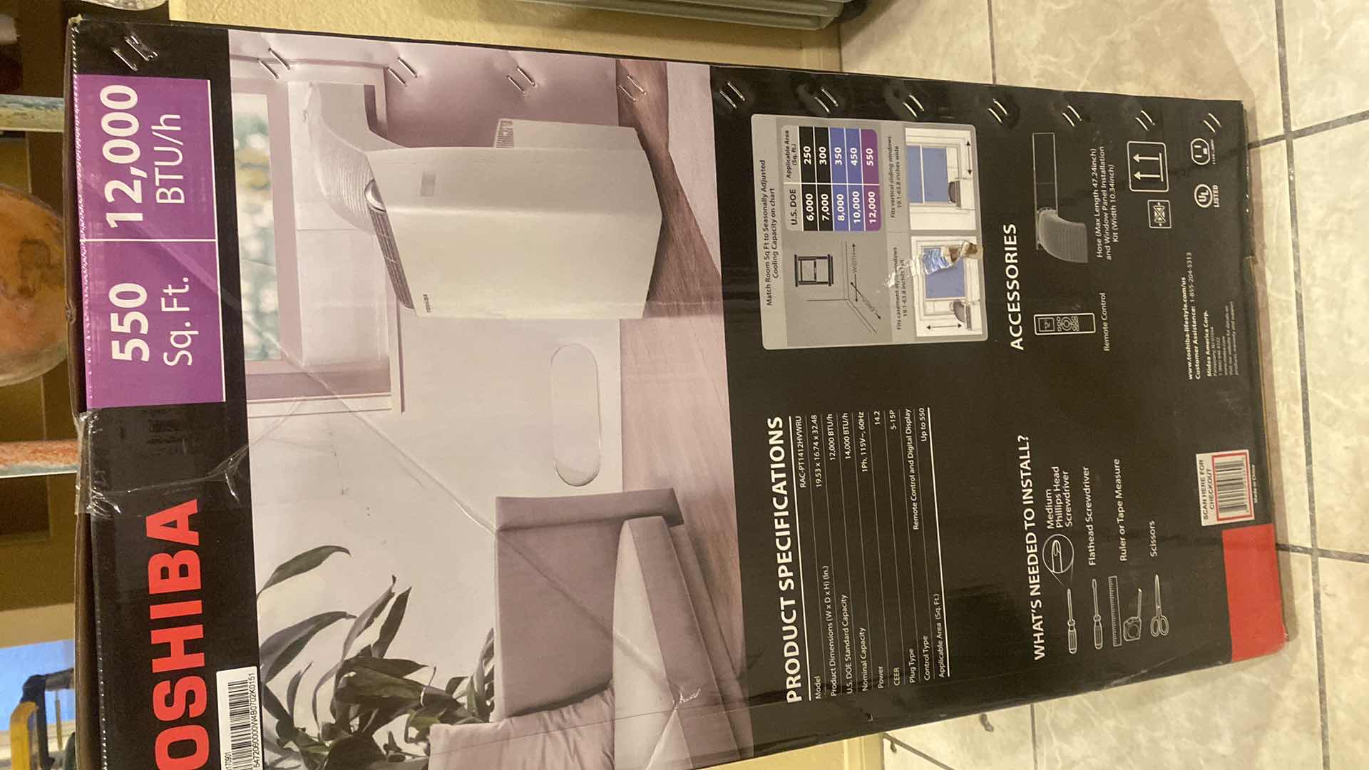 Photo 1 of NEW TOSHIBA INVERTER PORTABLE AIR CONDITIONER