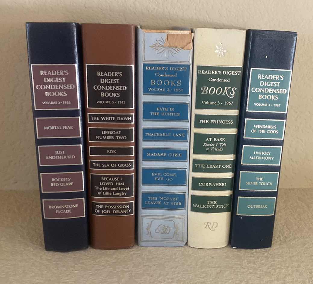 Photo 1 of VINTAGE READERS DIGEST CONDENSED BOOKS (5)