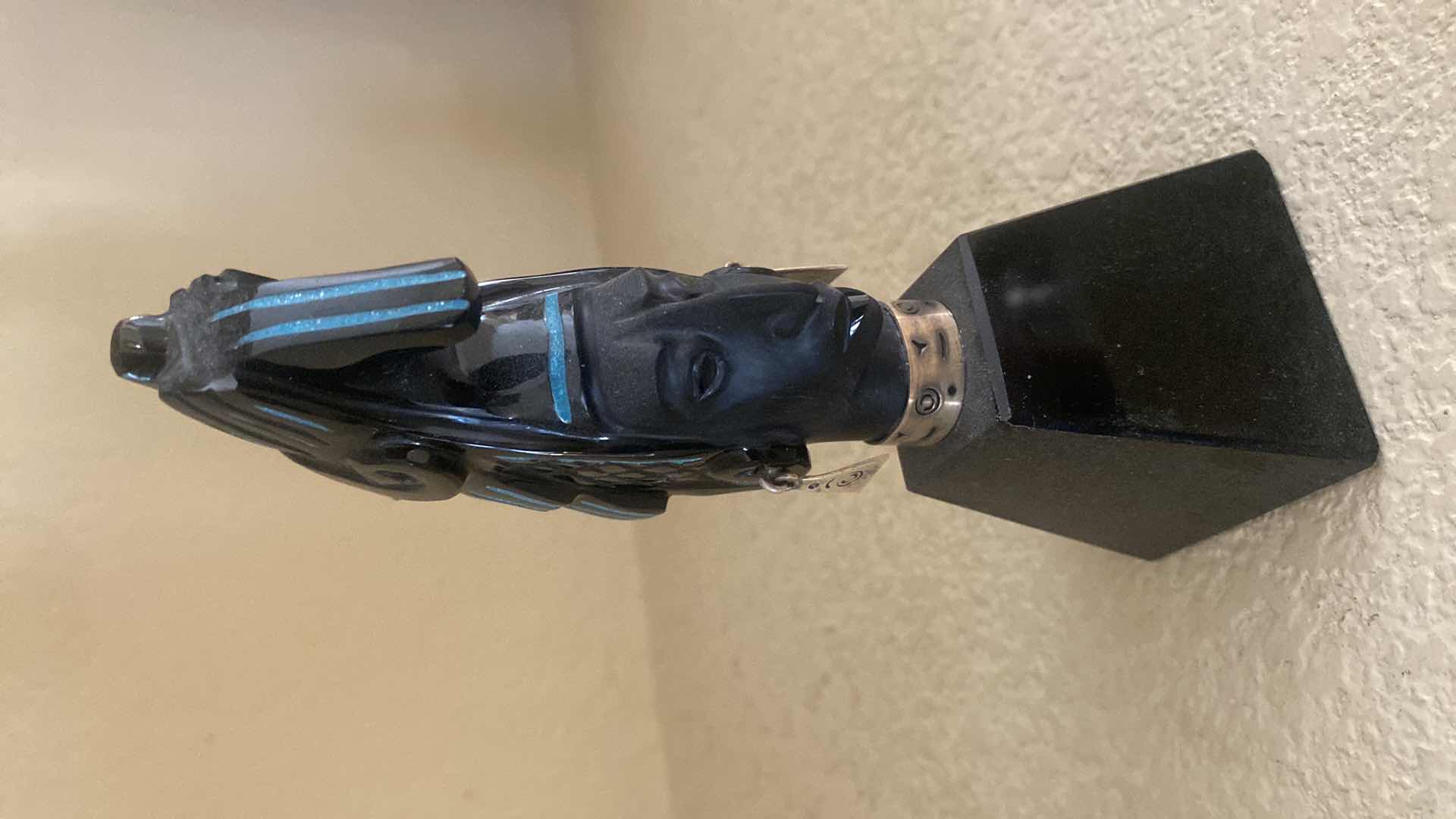 Photo 1 of MEXICAN BLACK OBSIDIAN STATUES H7 1/4”