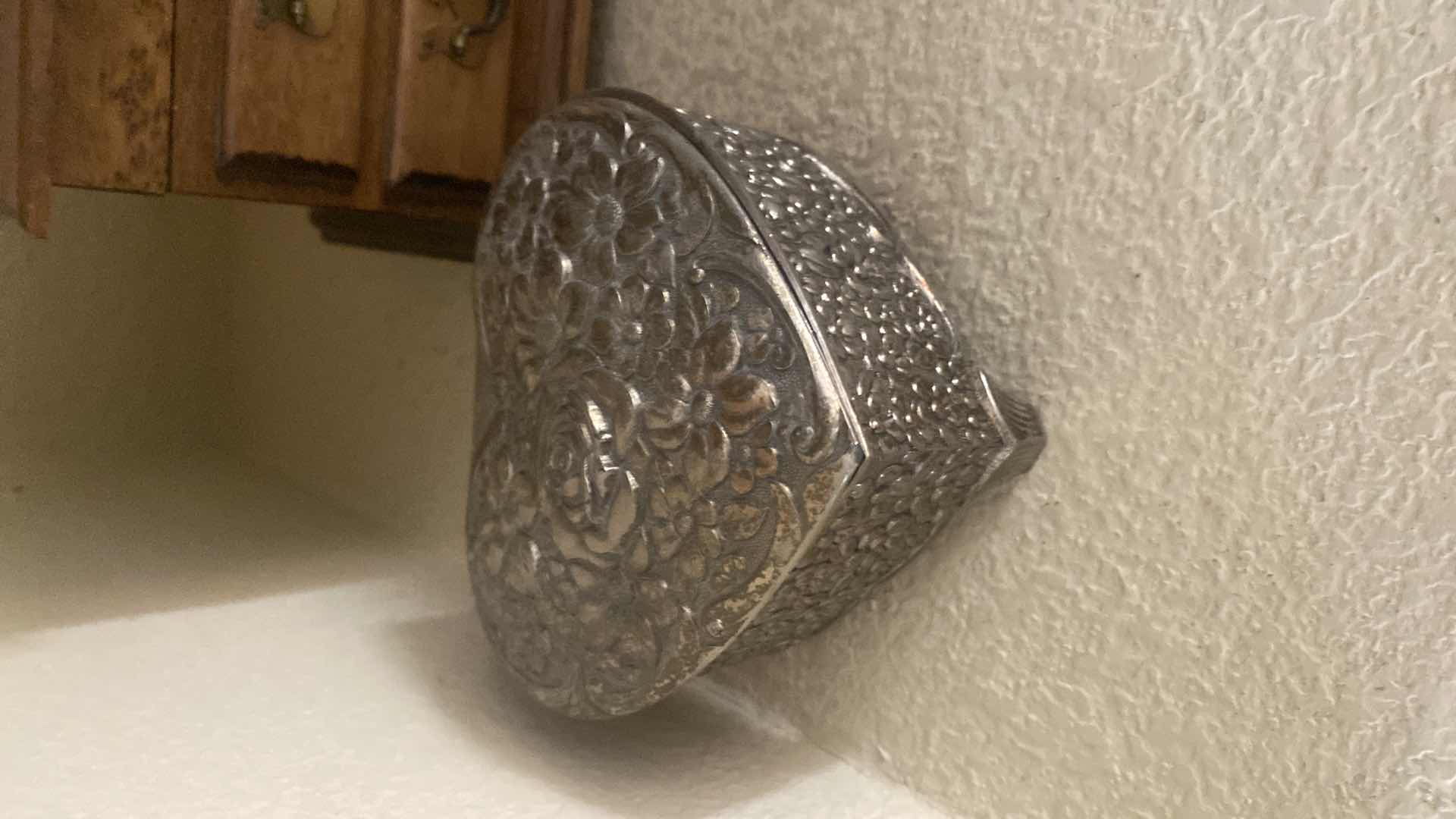 Photo 1 of SMALL WOOD JEWELRY BOX & 2 TRINKET BOXES WITH LIDS