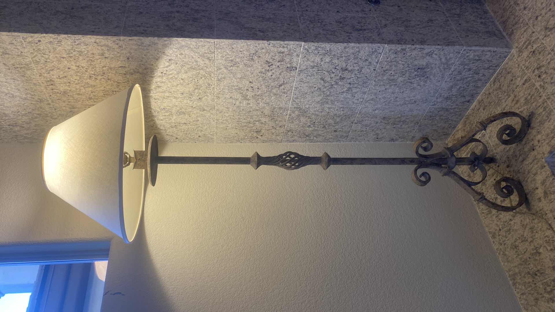 Photo 1 of HEAVY RUSTIC METAL FLOOR LAMP H66”