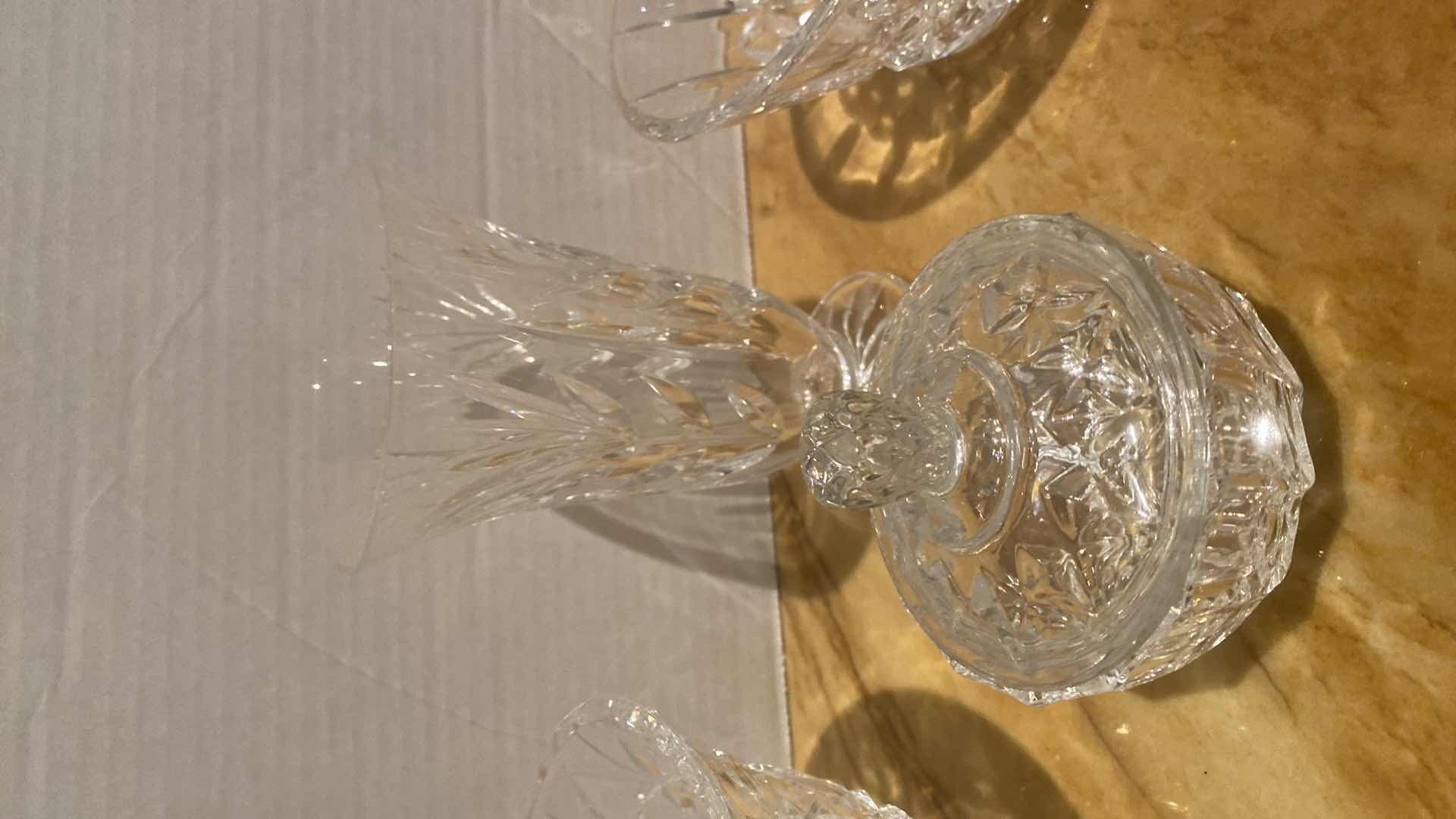 Photo 1 of 4-CRYSTAL BOWLS & VASE H6”