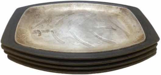 Photo 1 of VINTAGE NORDIC WEAR SIZZLING STEAK PLATES SET OF 4