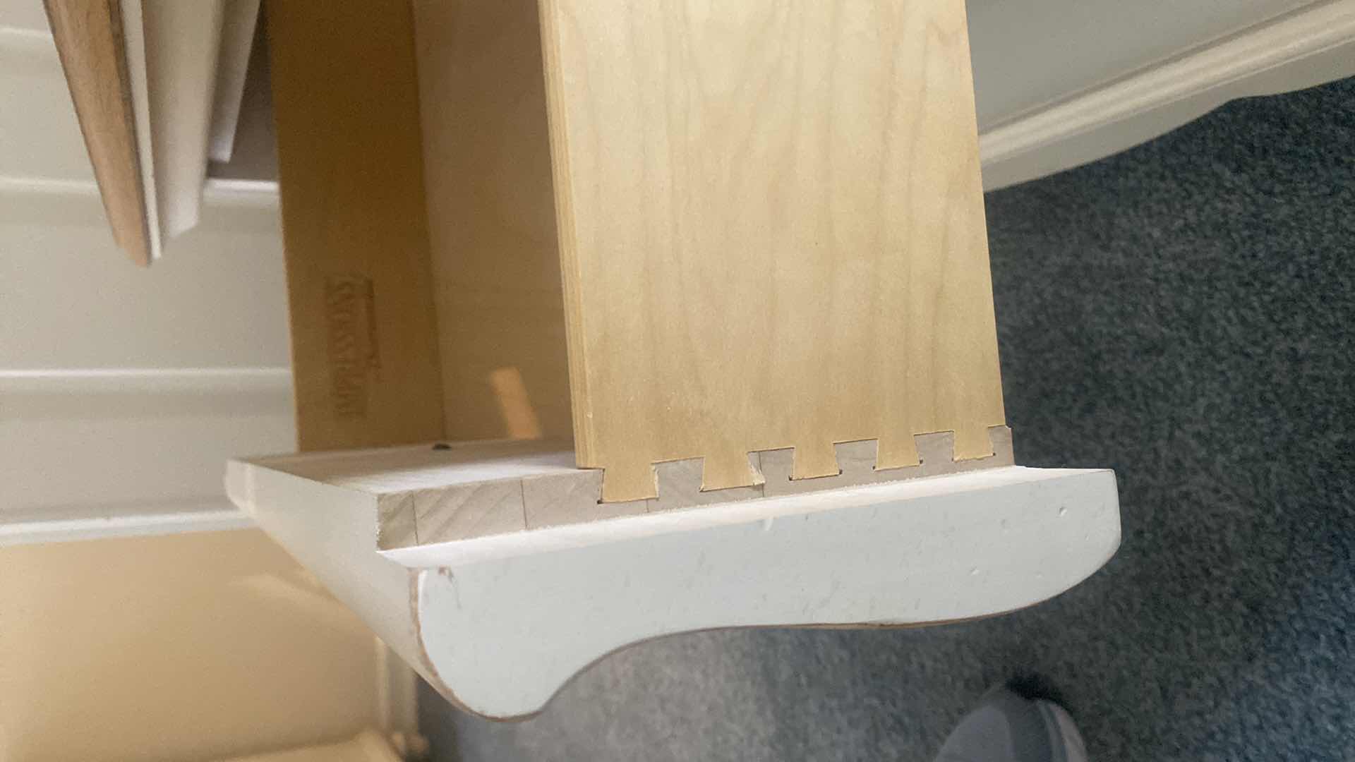 Photo 1 of PAIR OF IMPRESSIONS BY THOMASVILLE OFF-WHITE NIGHTSTANDS WITH WOOD TOP 28” X 18” H 25”