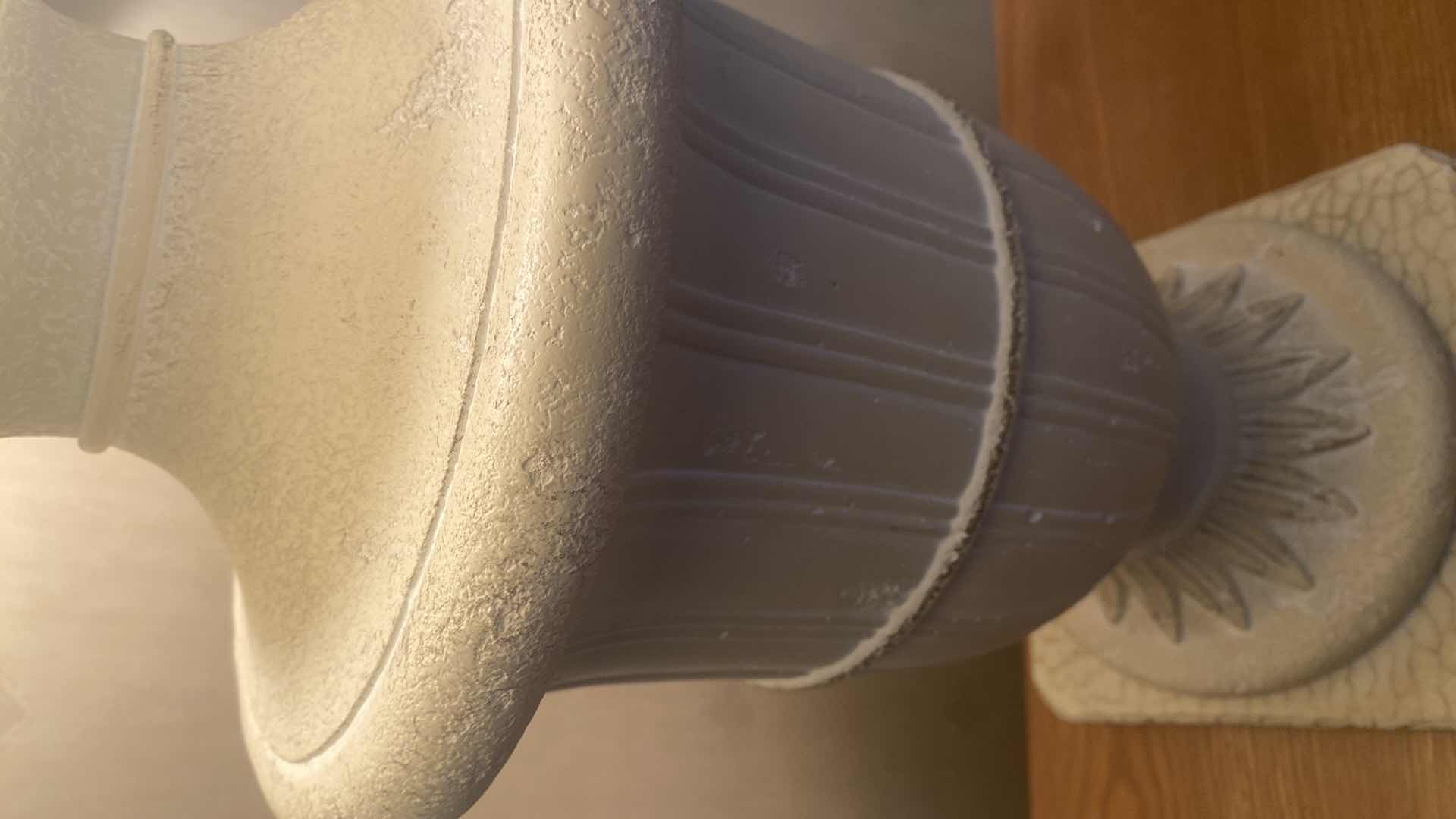 Photo 1 of 2-NEO CLASSICAL URN STYLE TABLE LAMPS H 33”