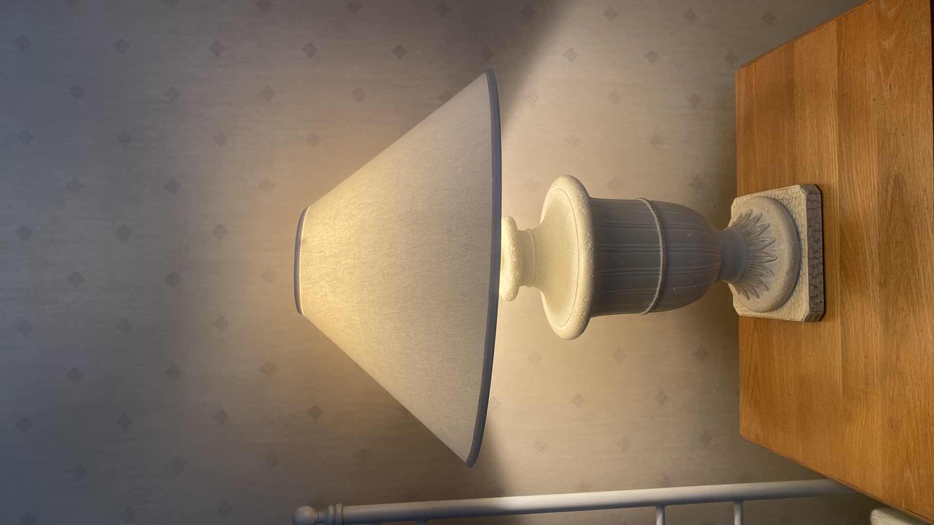 Photo 1 of 2-NEO CLASSICAL URN STYLE TABLE LAMPS H 33”