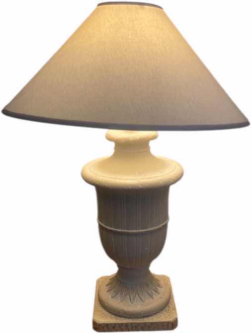Photo 1 of 2-NEO CLASSICAL URN STYLE TABLE LAMPS H 33”