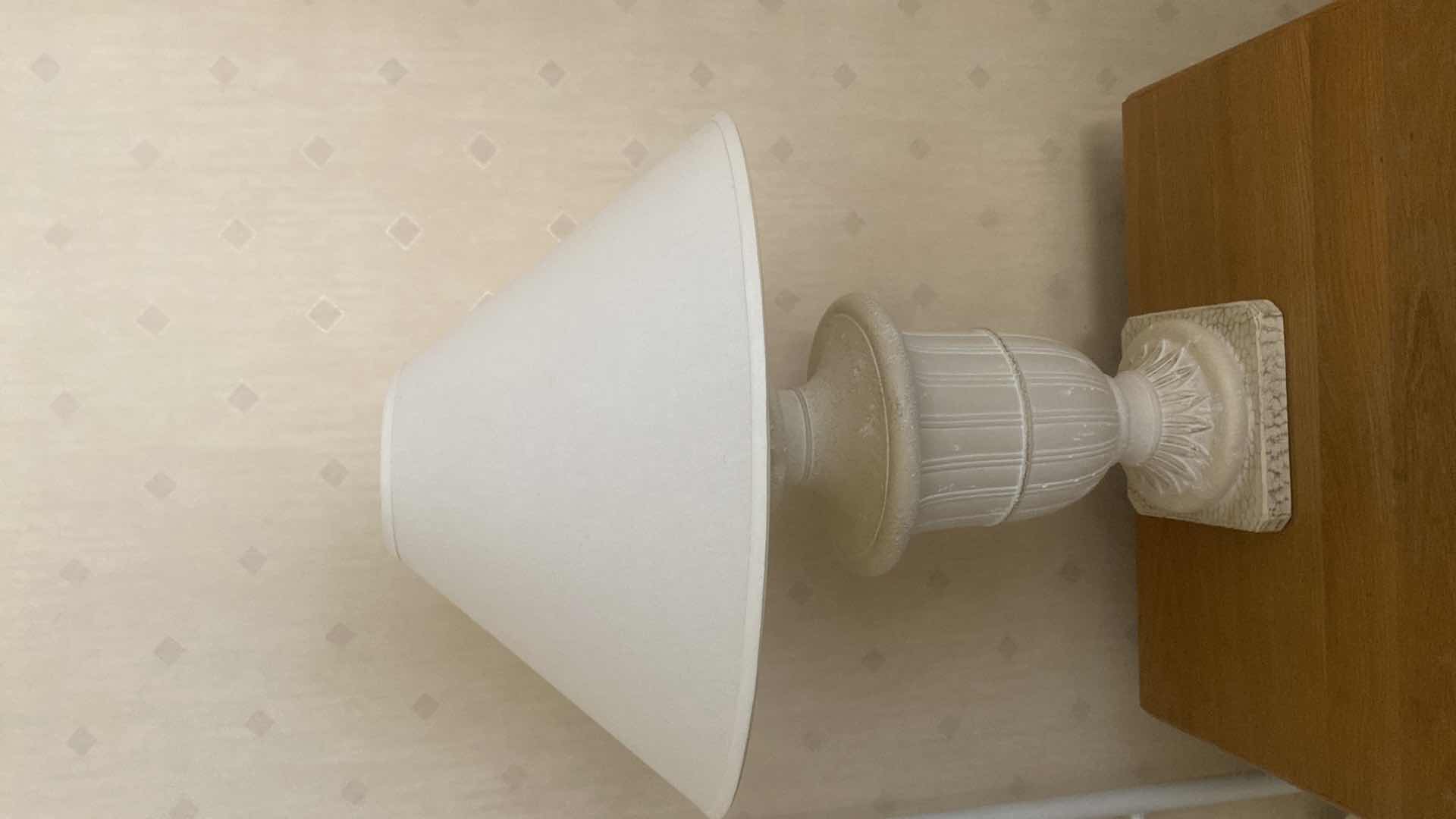 Photo 1 of 2-NEO CLASSICAL URN STYLE TABLE LAMPS H 33”