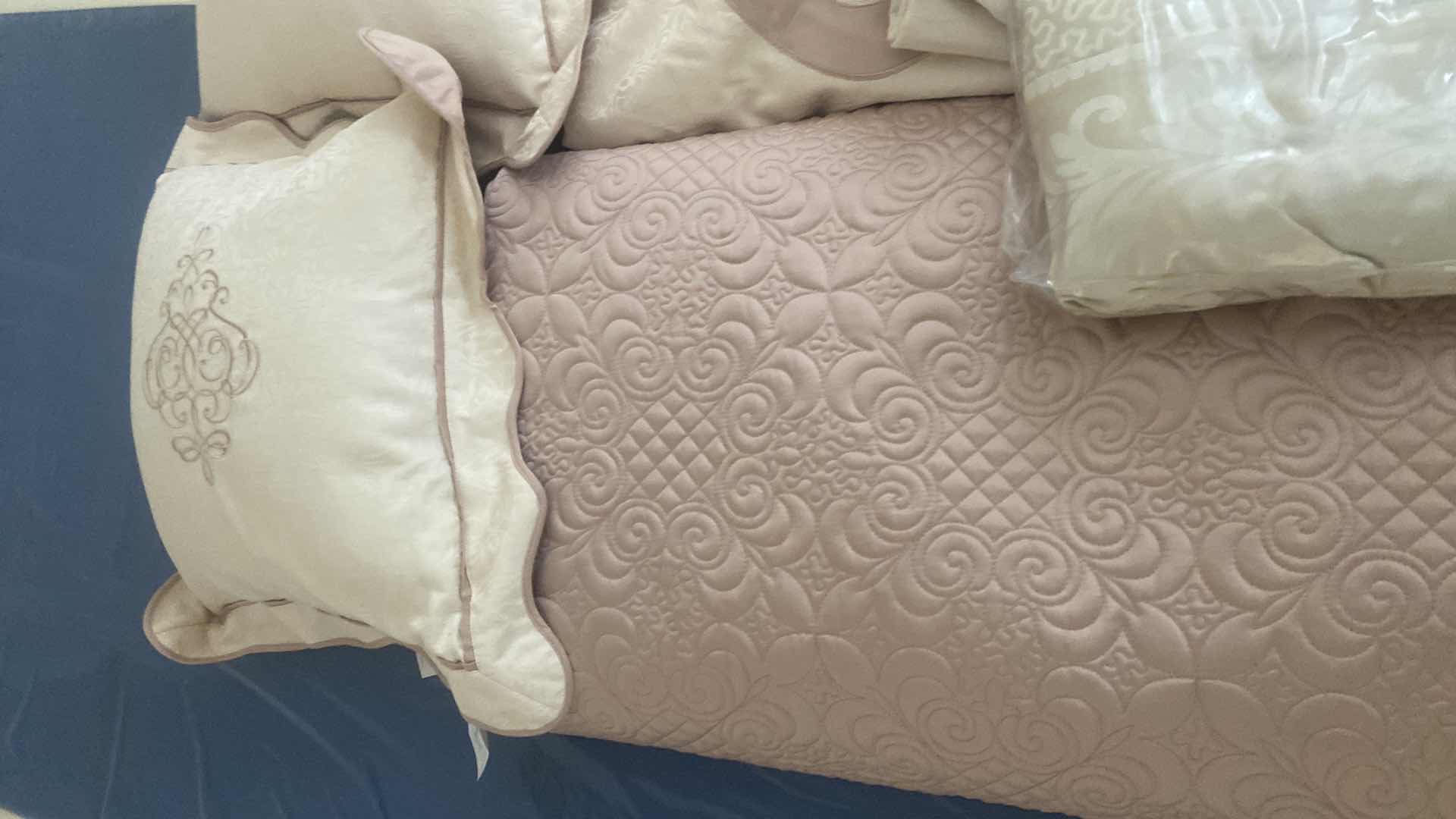 Photo 1 of KING SIZE QUILT, BEDSKIRT & 2 PILLOWS