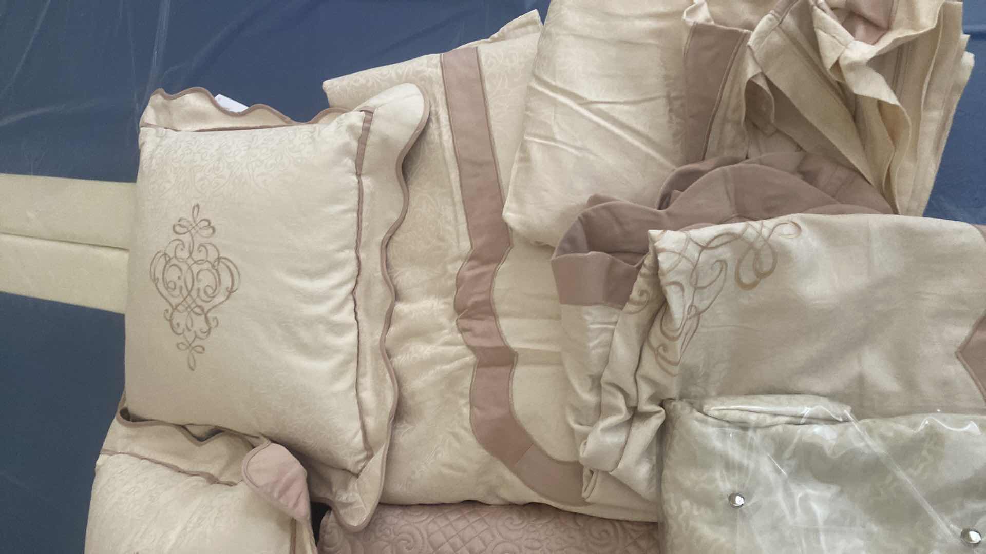 Photo 1 of KING SIZE QUILT, BEDSKIRT & 2 PILLOWS