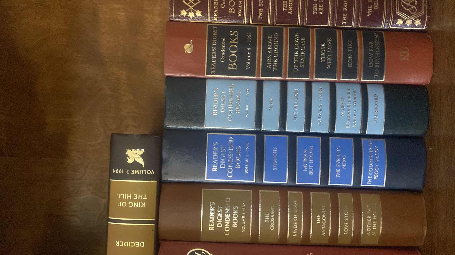 Photo 1 of SHELF OF BOOKS READERS DIGEST CONDENSED