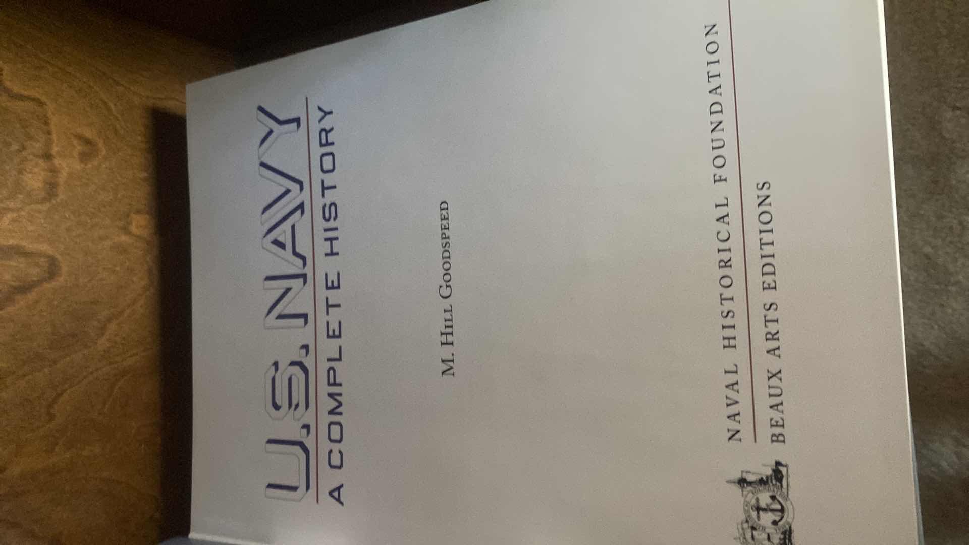 Photo 1 of US NAVY A COMPLETE HISTORY BOOK