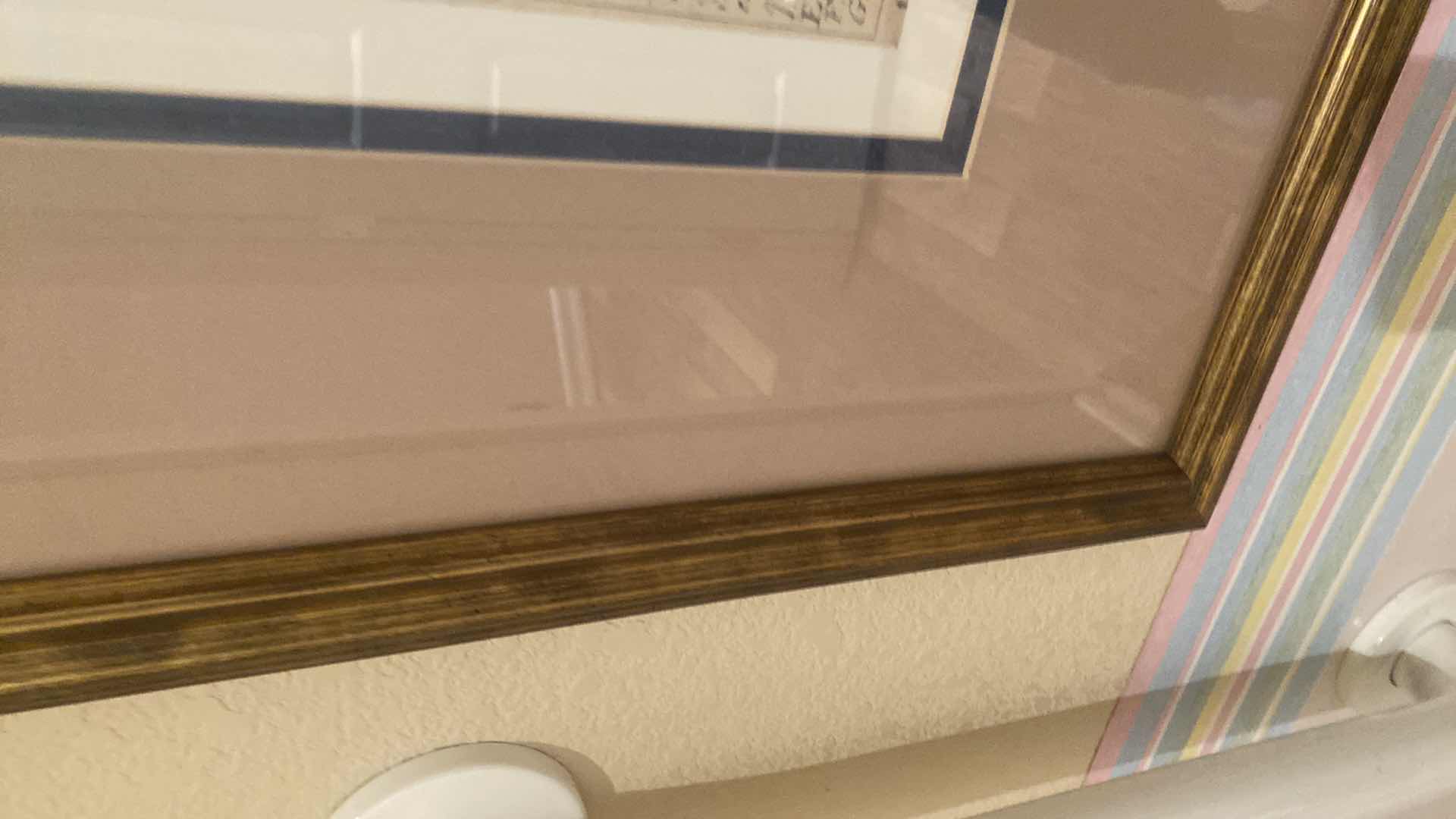 Photo 1 of 2-GOLD FRAMED CLASSICAL ARCHITECTURAL PRINTS ARTWORK 20 1/2“ X 25“