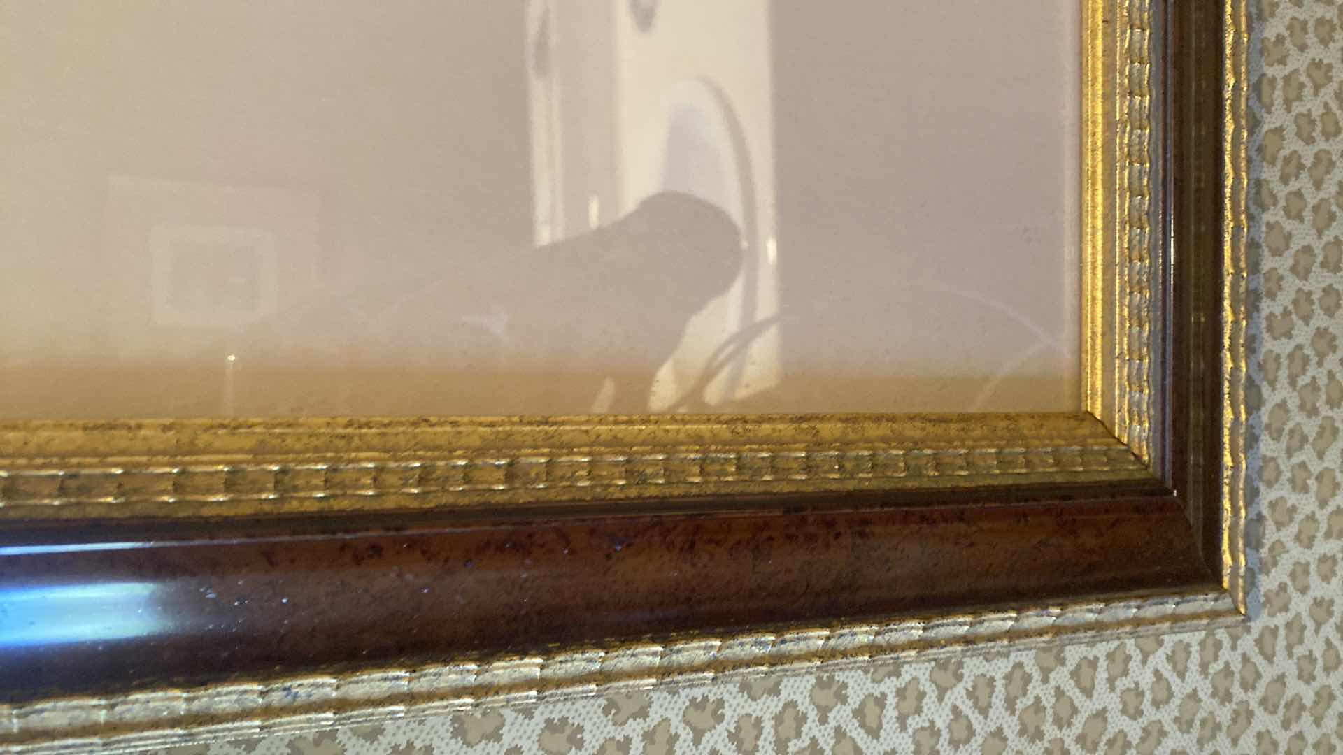 Photo 1 of GOLD & BROWN FRAMED PANTHER PRINT ARTWORK 24“ X 26“