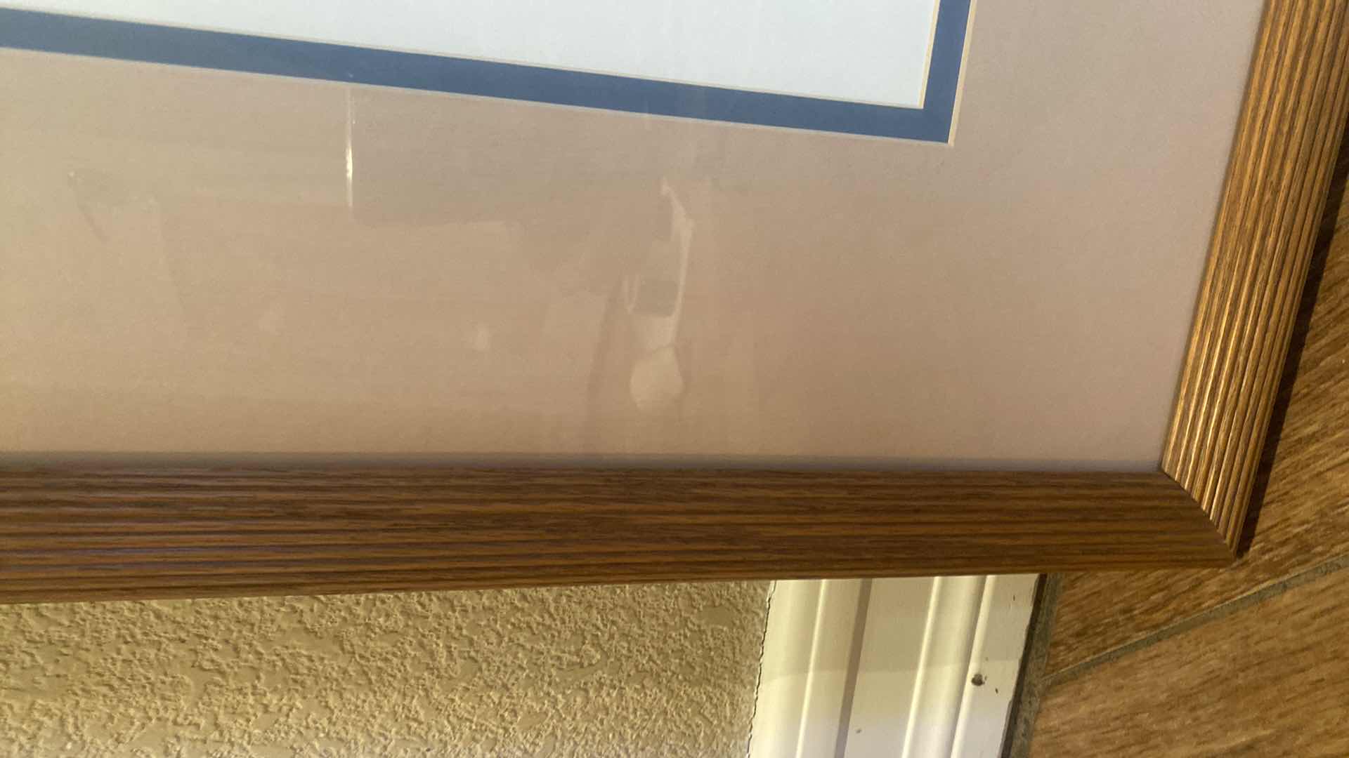 Photo 1 of 2-WOOD FRAMED PRIMATE PRINTS ARTWORK 22” X 24 1/2”