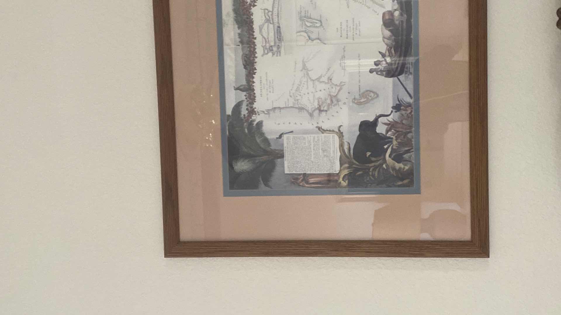 Photo 1 of FRAMED REPRODUCTION, SENEGAL MAP ARTWORK 35“ X 26“