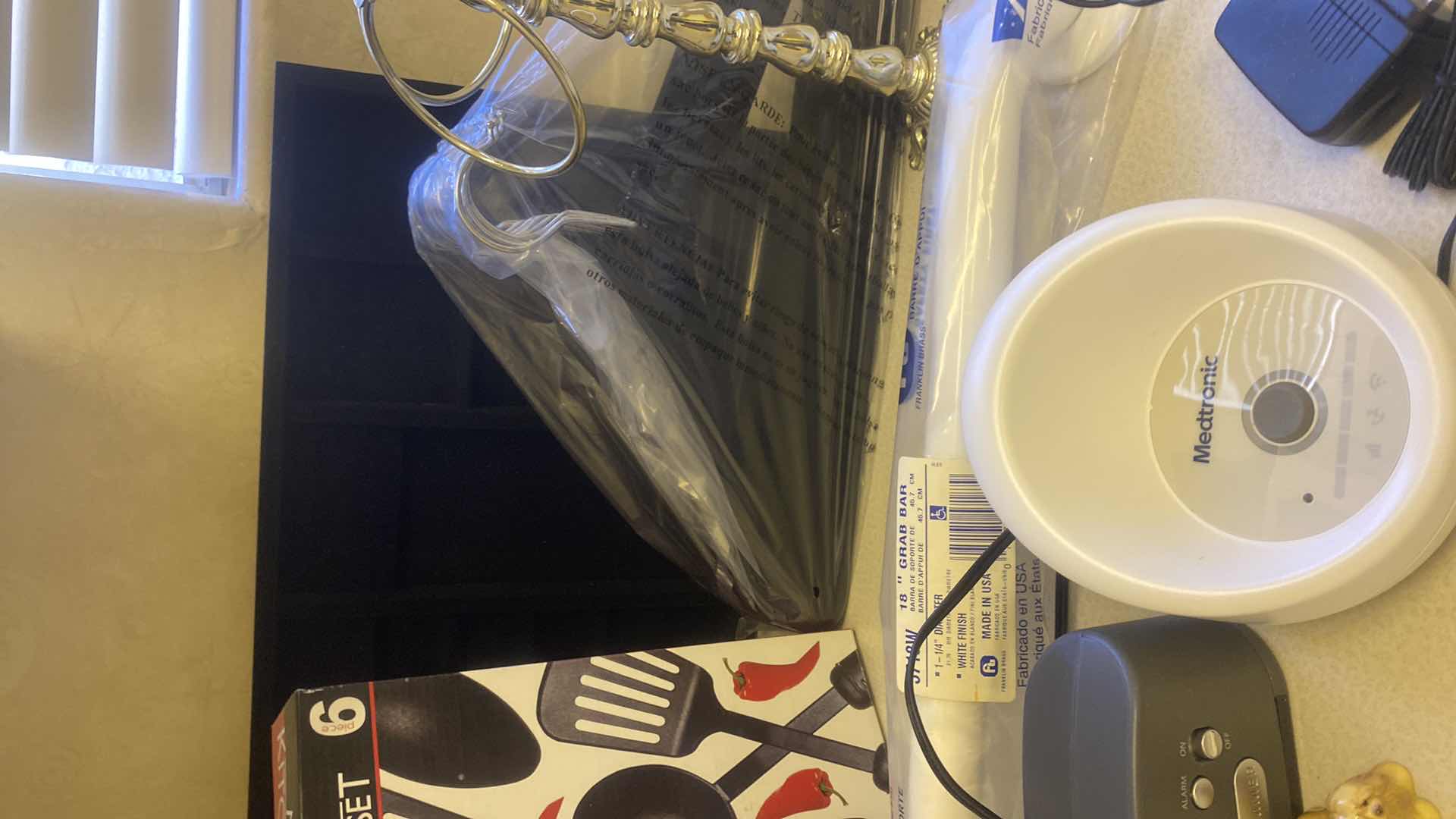 Photo 1 of LITTLE OF THIS LITTLE OF THAT, HANGERS, KITCHEN, TOOLS, GRAB BAR ALARM, CLOCK, HAND TOWEL TOWEL HOLDER