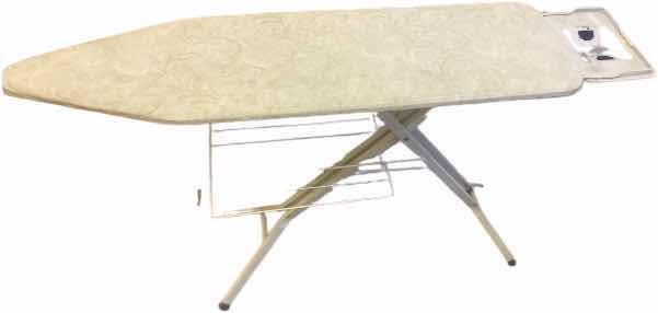 Photo 1 of IRONING BOARD WITH SHELF UNDERNEATH AND IRON HOLDER