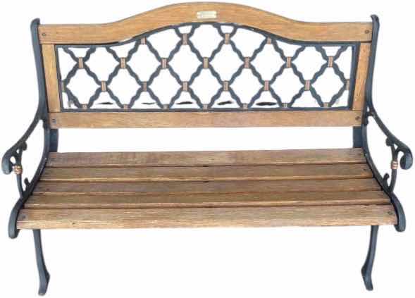 Photo 1 of PARKLAND HERITAGE, WOOD AND IRON BENCH 50“ X 28“ H34”