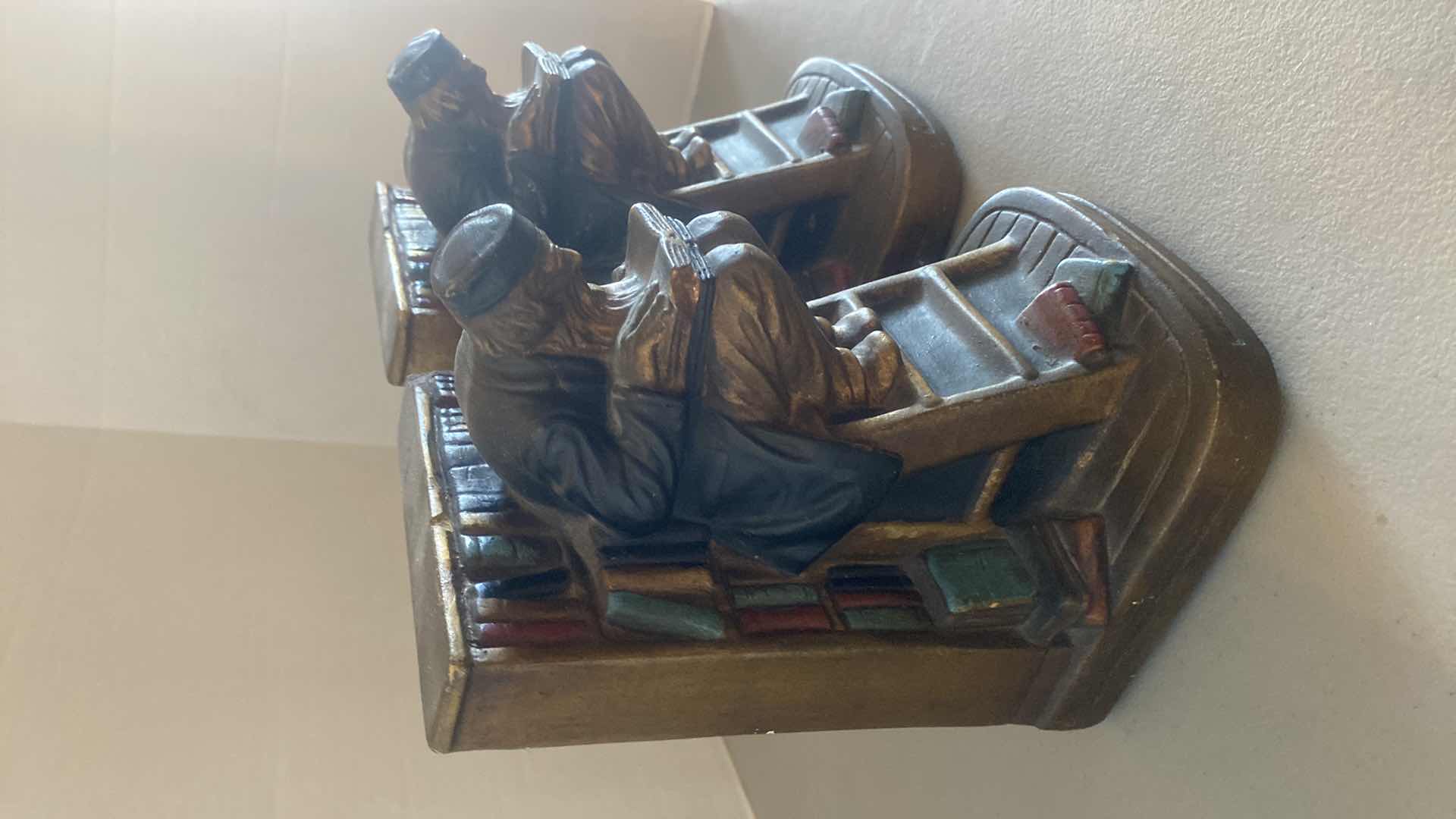 Photo 1 of PAIR OF ESTATE SCHOLAR BOOK ENDS BY SHIRLEY STUDIOS H 7 1/2”