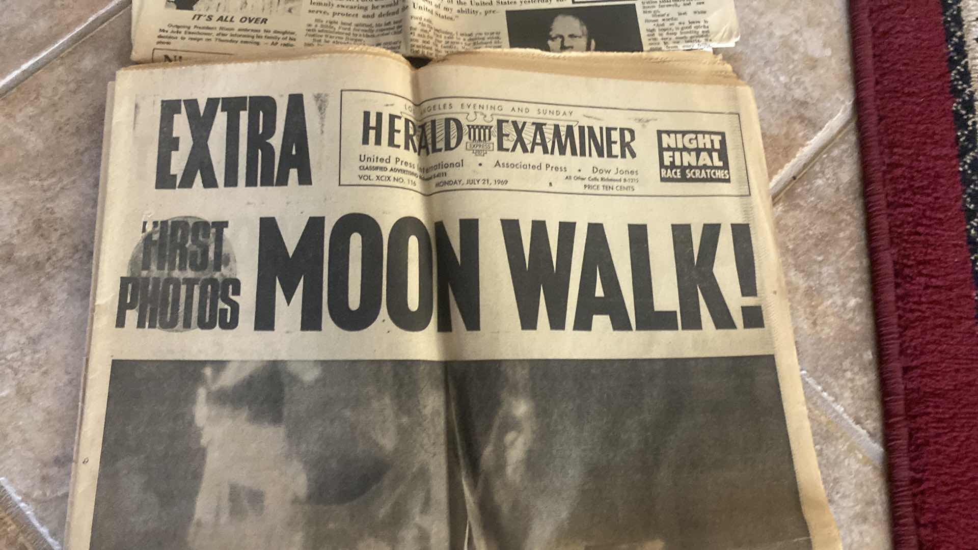 Photo 1 of 5-VINTAGE NEWSPAPERS