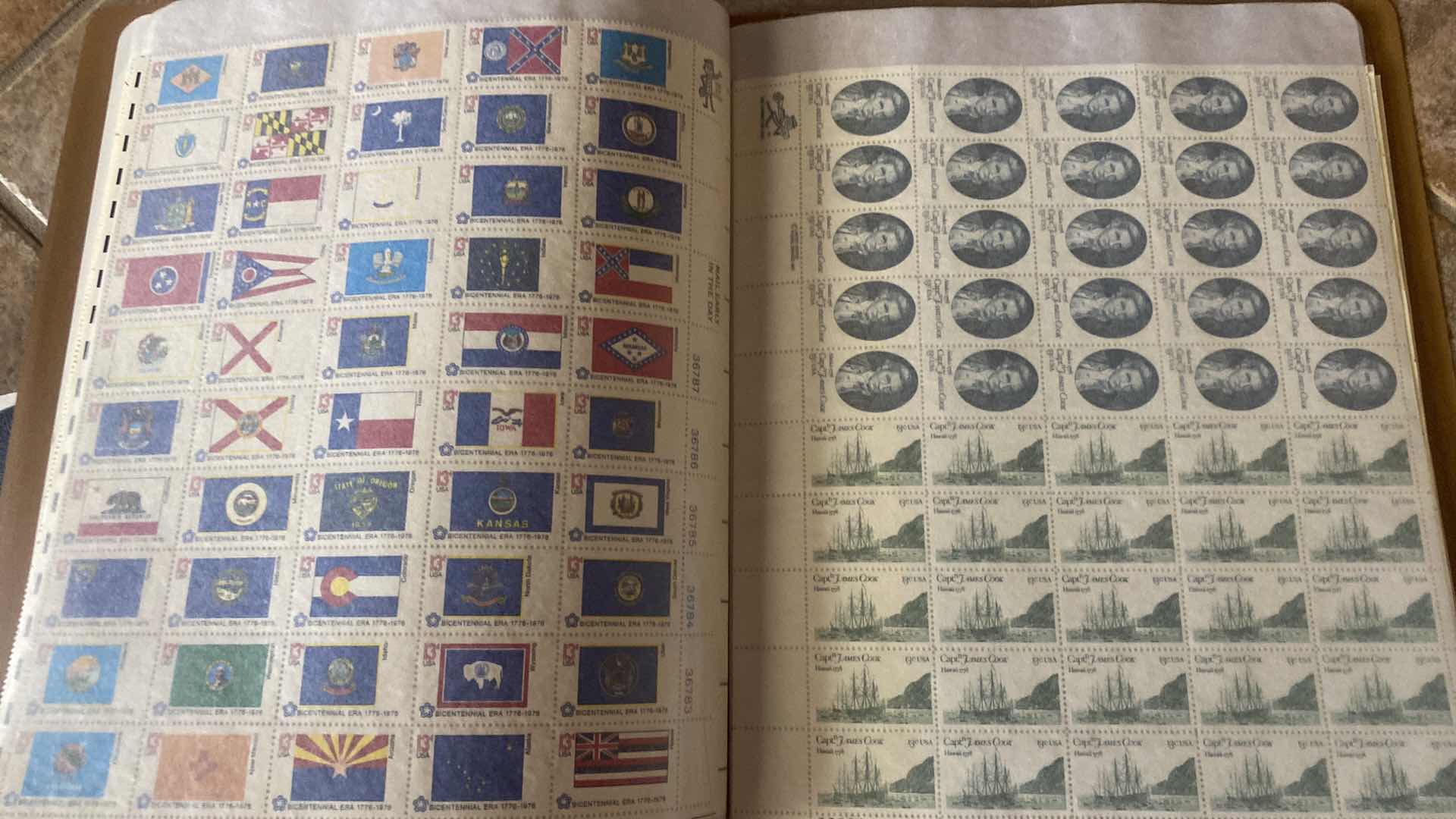 Photo 1 of VINTAGE MINT SHEET FILE WITH STAMP COLLECTION