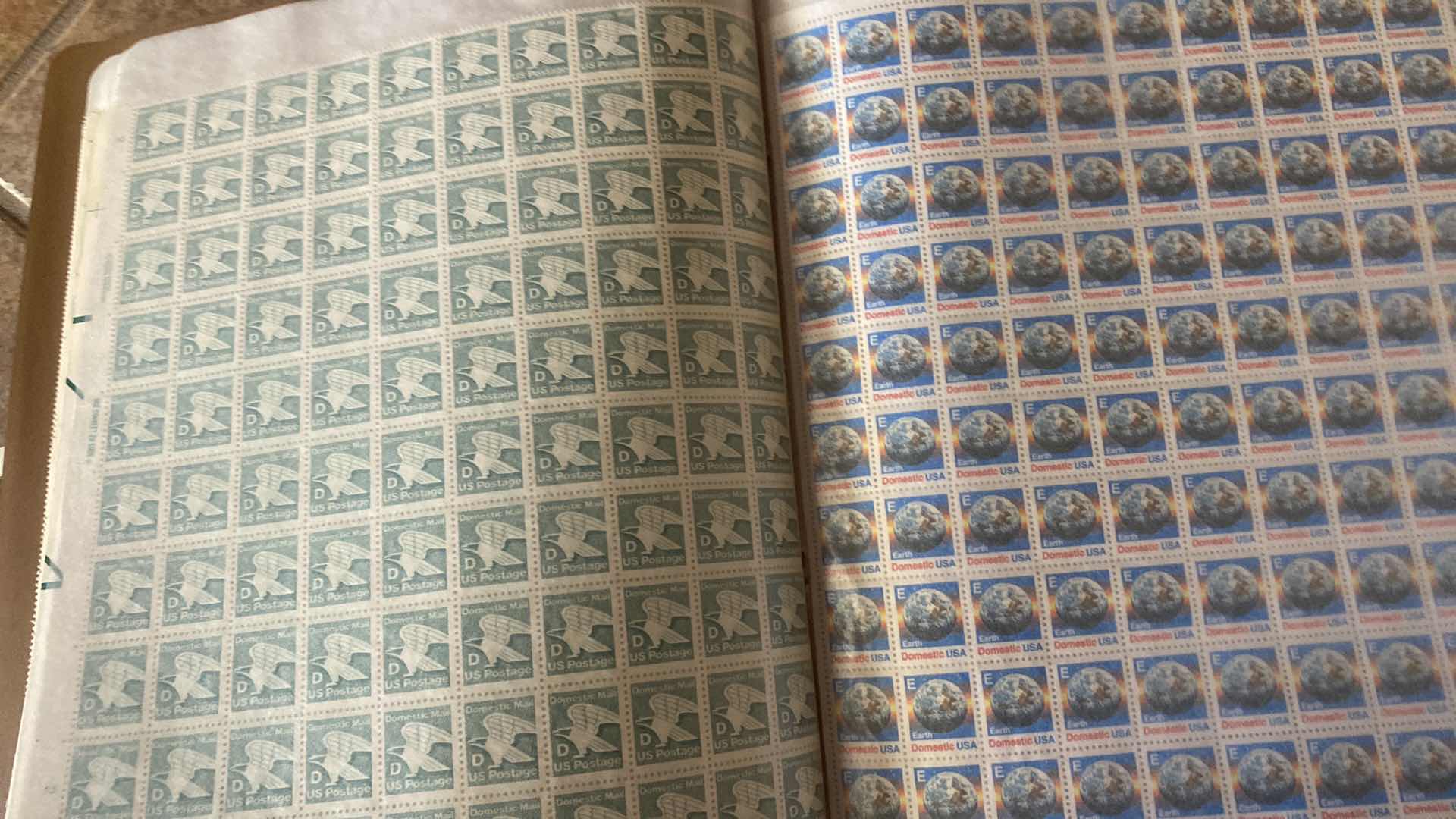Photo 1 of VINTAGE MINT SHEET FILE WITH STAMP COLLECTION