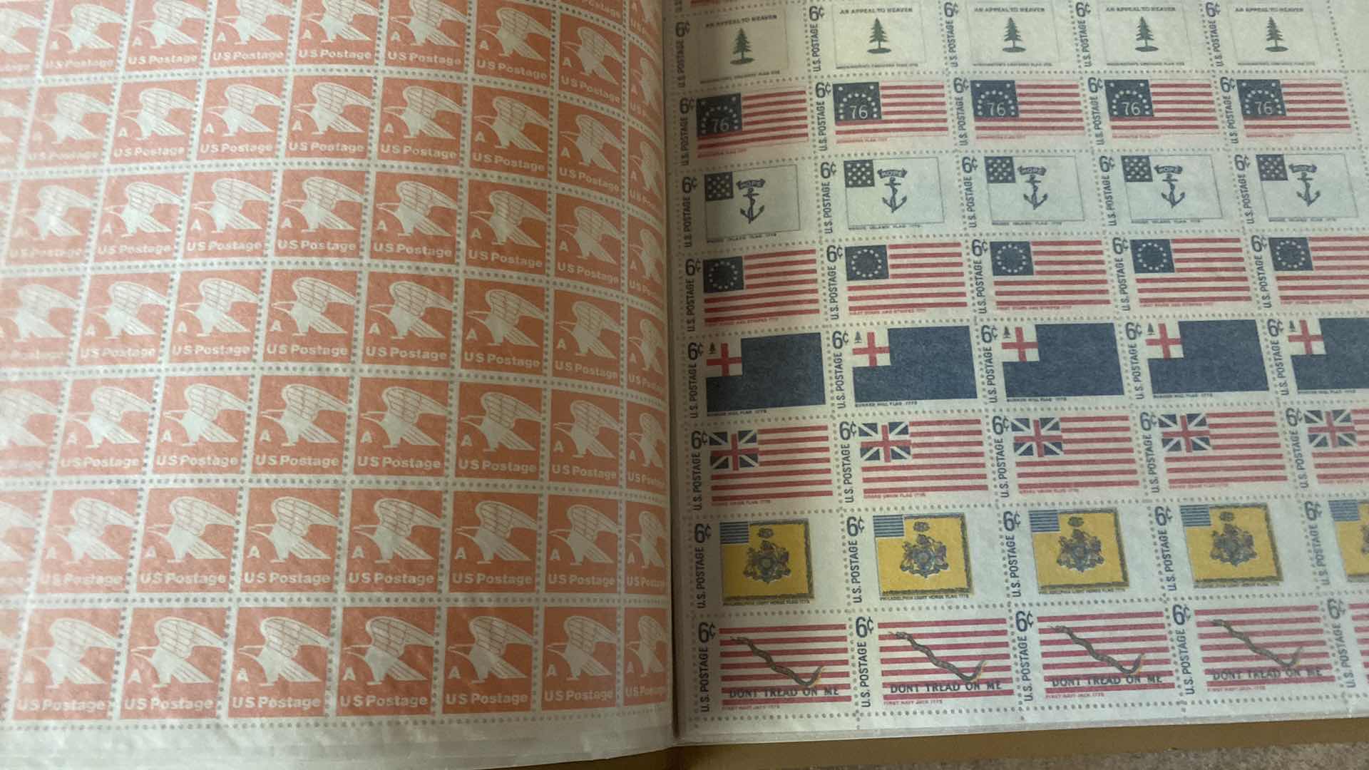 Photo 1 of VINTAGE MINT SHEET FILE WITH STAMP COLLECTION