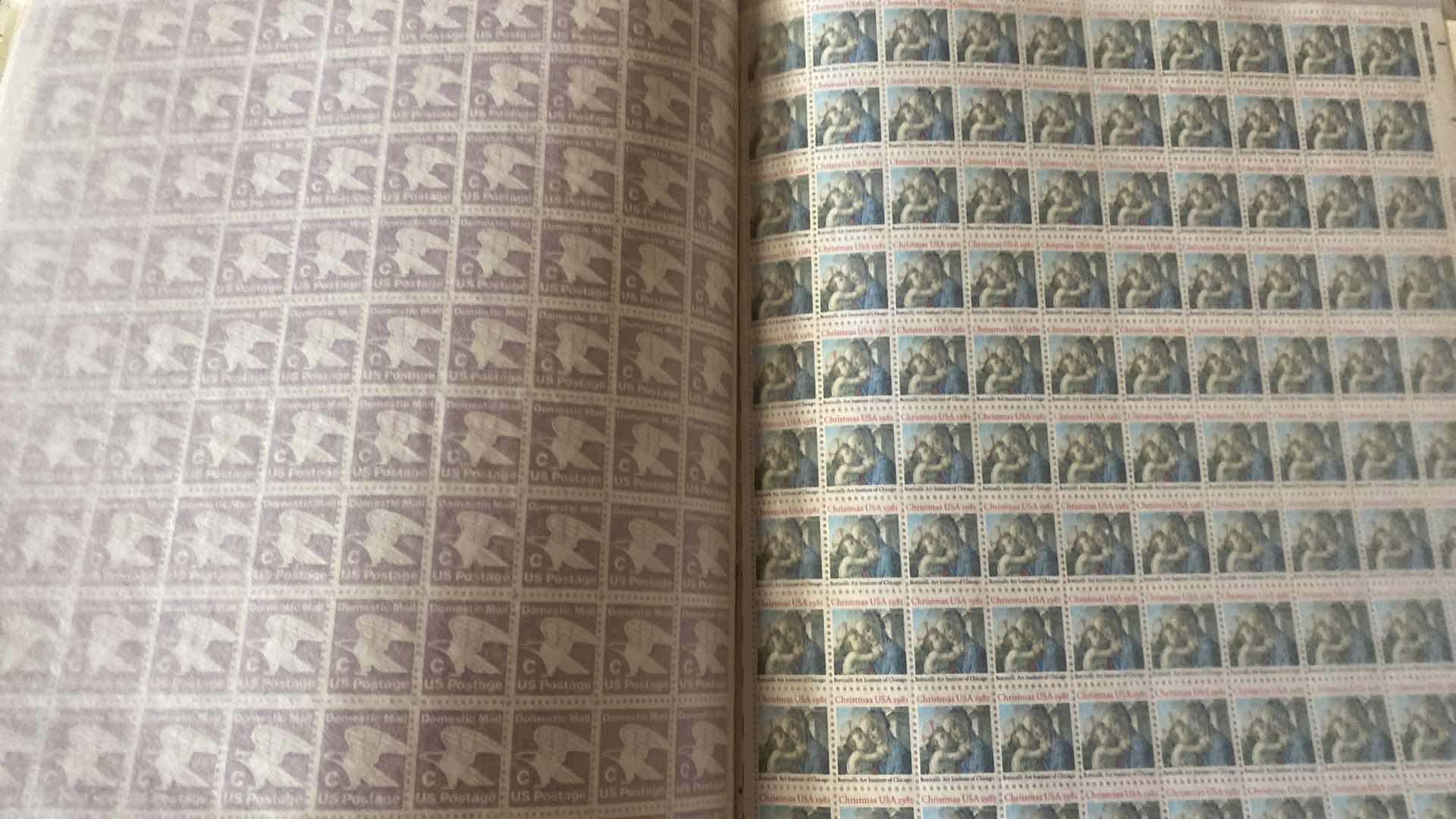 Photo 1 of VINTAGE MINT SHEET FILE WITH STAMP COLLECTION