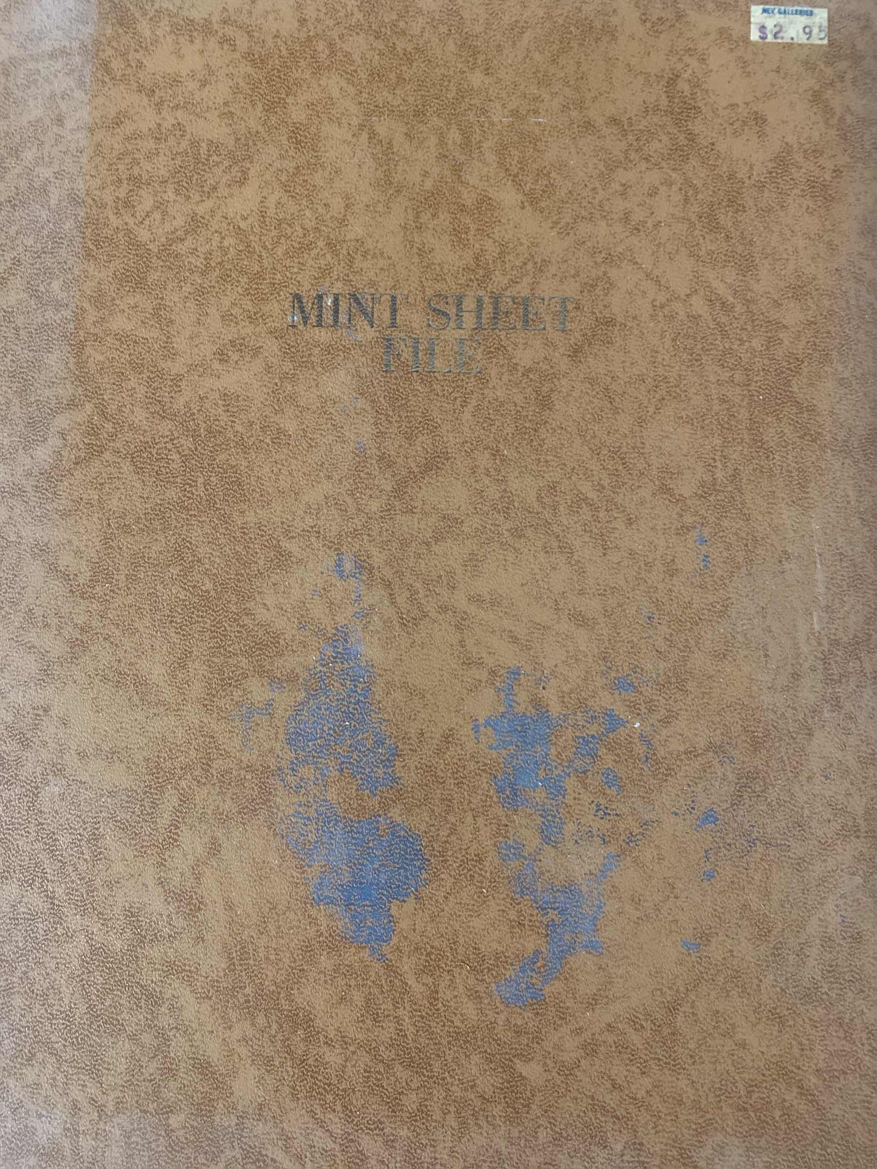 Photo 1 of VINTAGE MINT SHEET FILE WITH STAMP COLLECTION