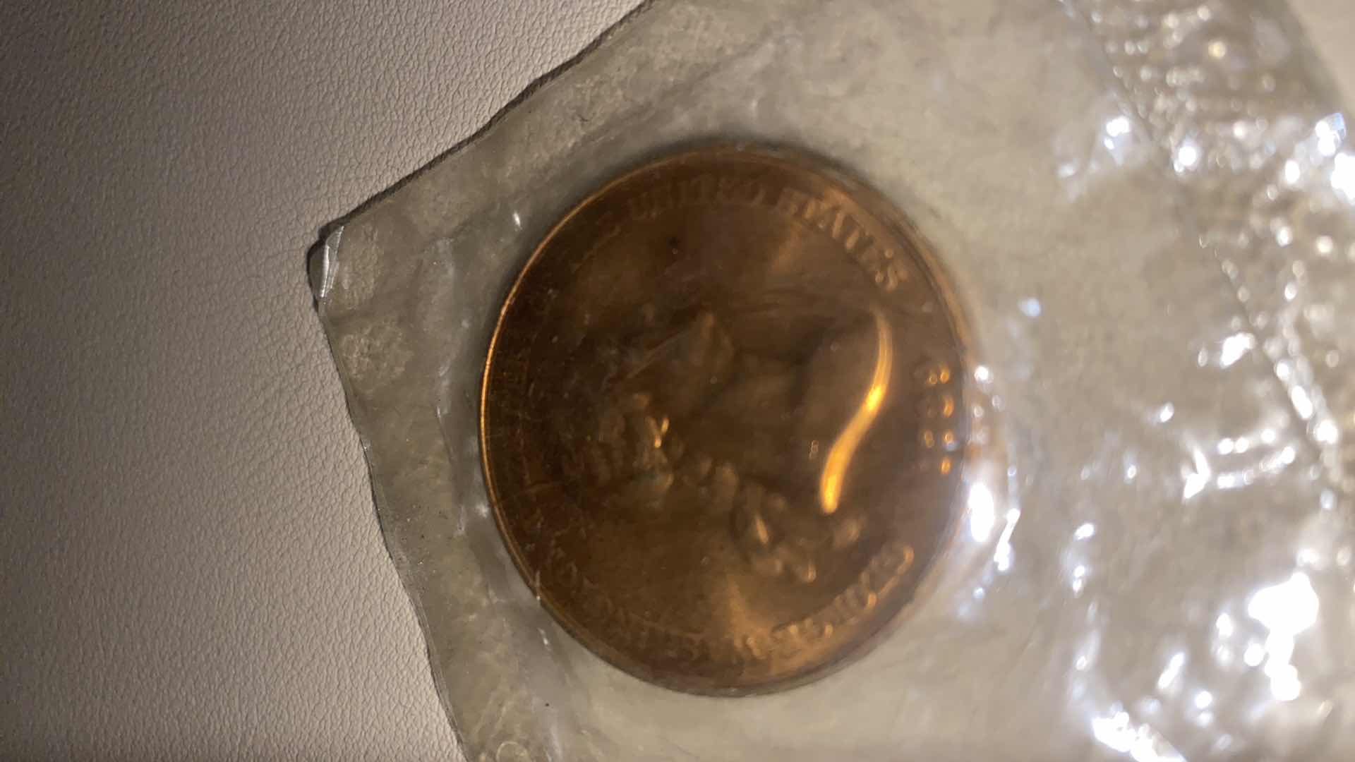 Photo 1 of REPRODUCTION OF 1789 INDIAN PEACE METAL TOKEN WITH GEORGE WASHINGTON