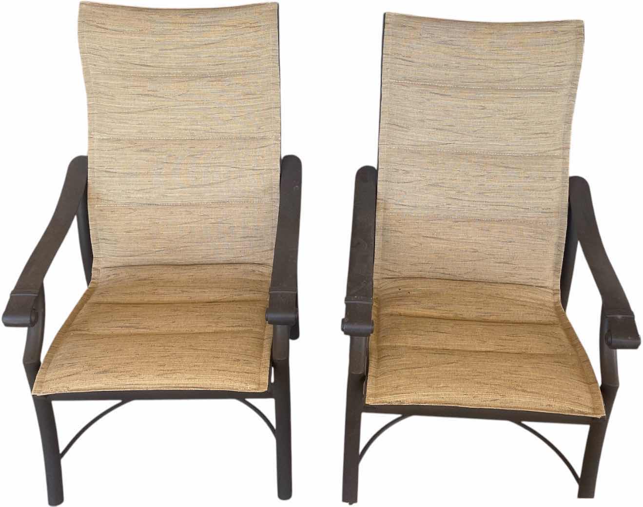 Photo 1 of 2-TROPITONE SLING BACK PATIO DINING CHAIRS FROM MR. POOL AND MRS. PATIO (S SETS AVAILABLE ACH SOLD SEPARATELY)