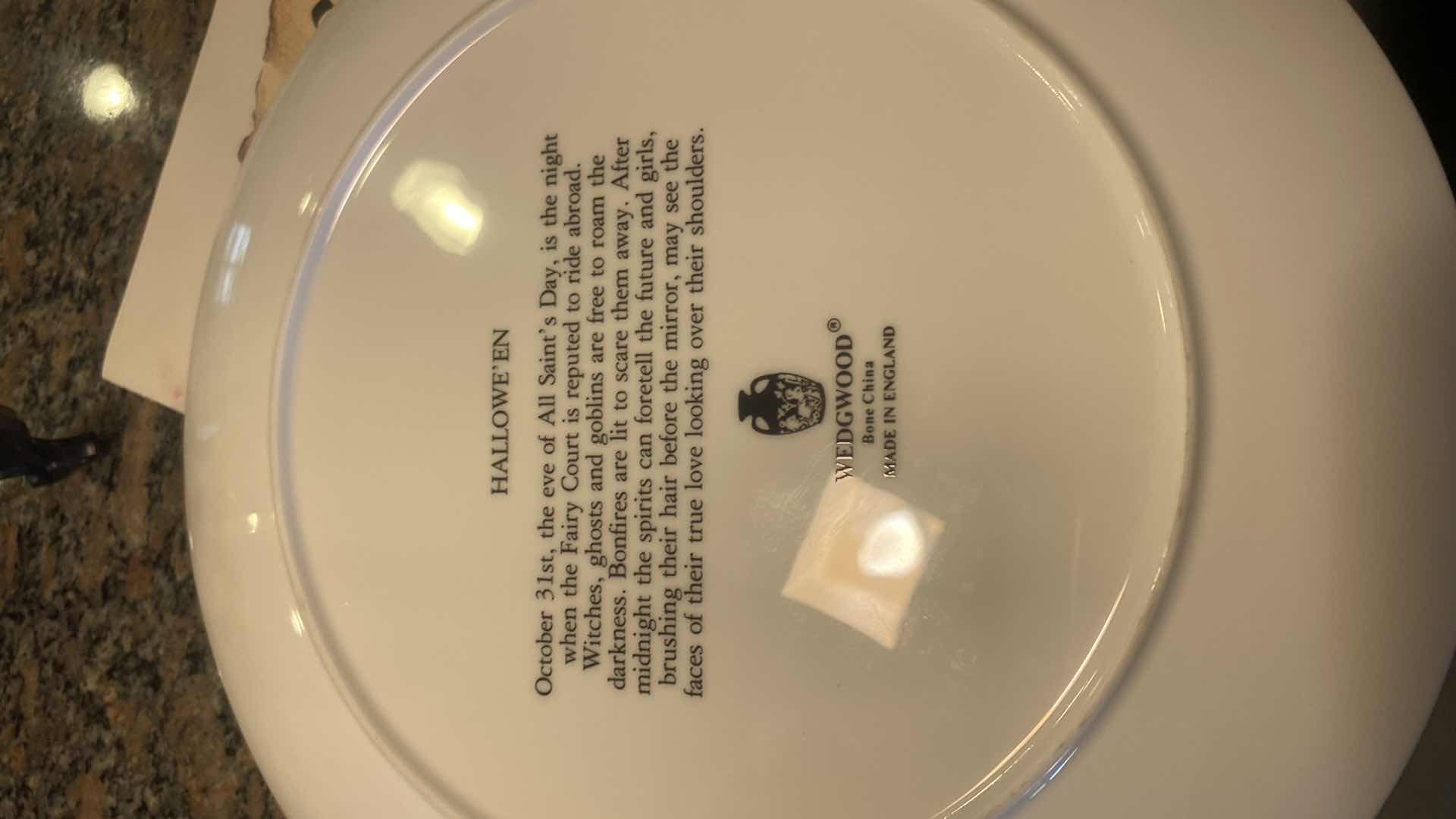 Photo 1 of PAIR OF WEDGEWOOD COLLECTIBLE PLATES 9”
