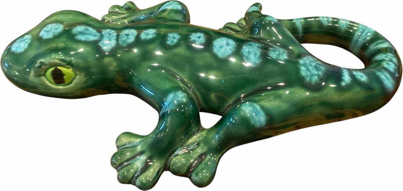 Photo 1 of CERAMIC GECKO HAND PAINTED 10”