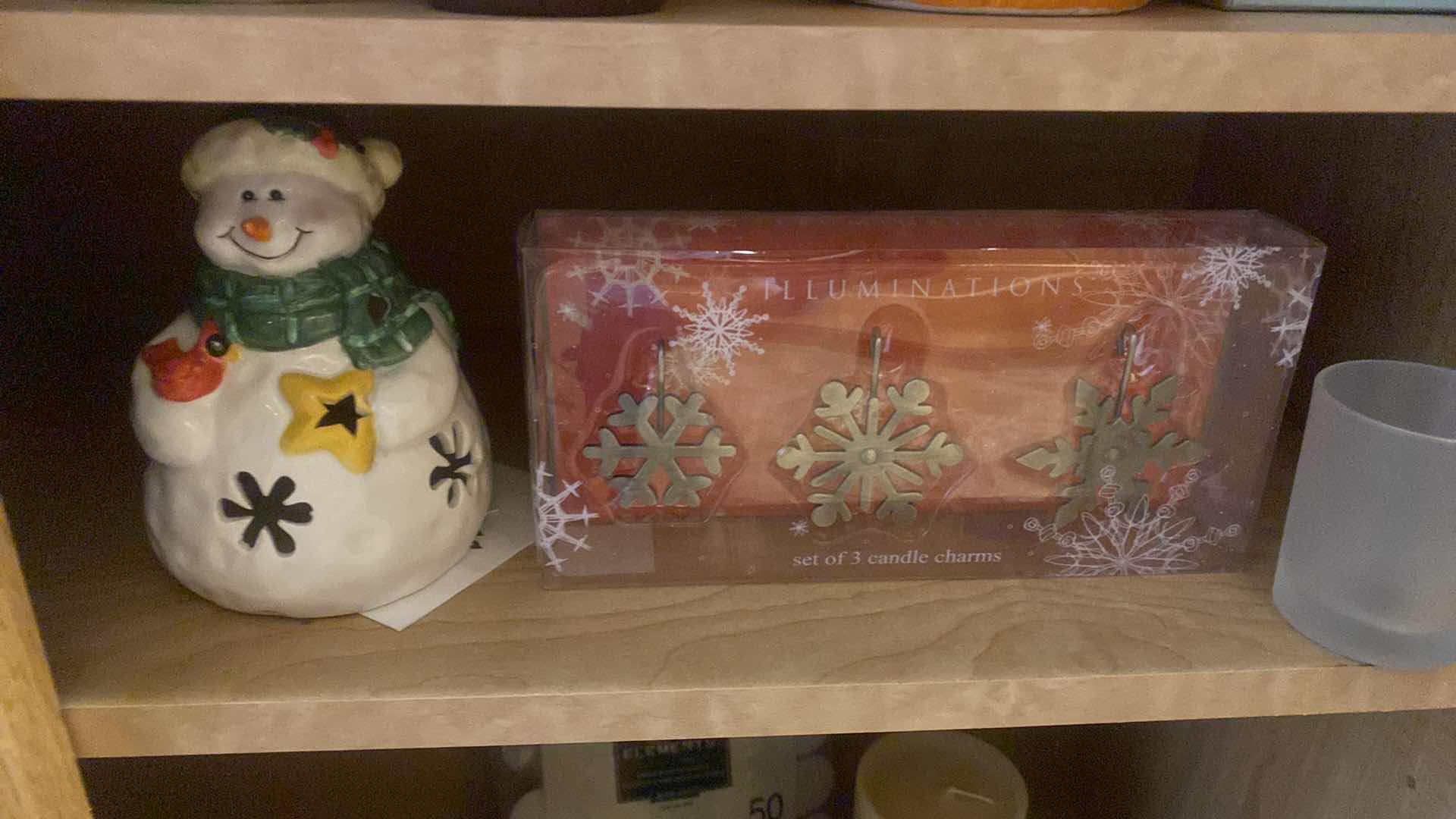 Photo 1 of CONTENTS OF CABINET CANDLES & CANDLE ACCESSORIES