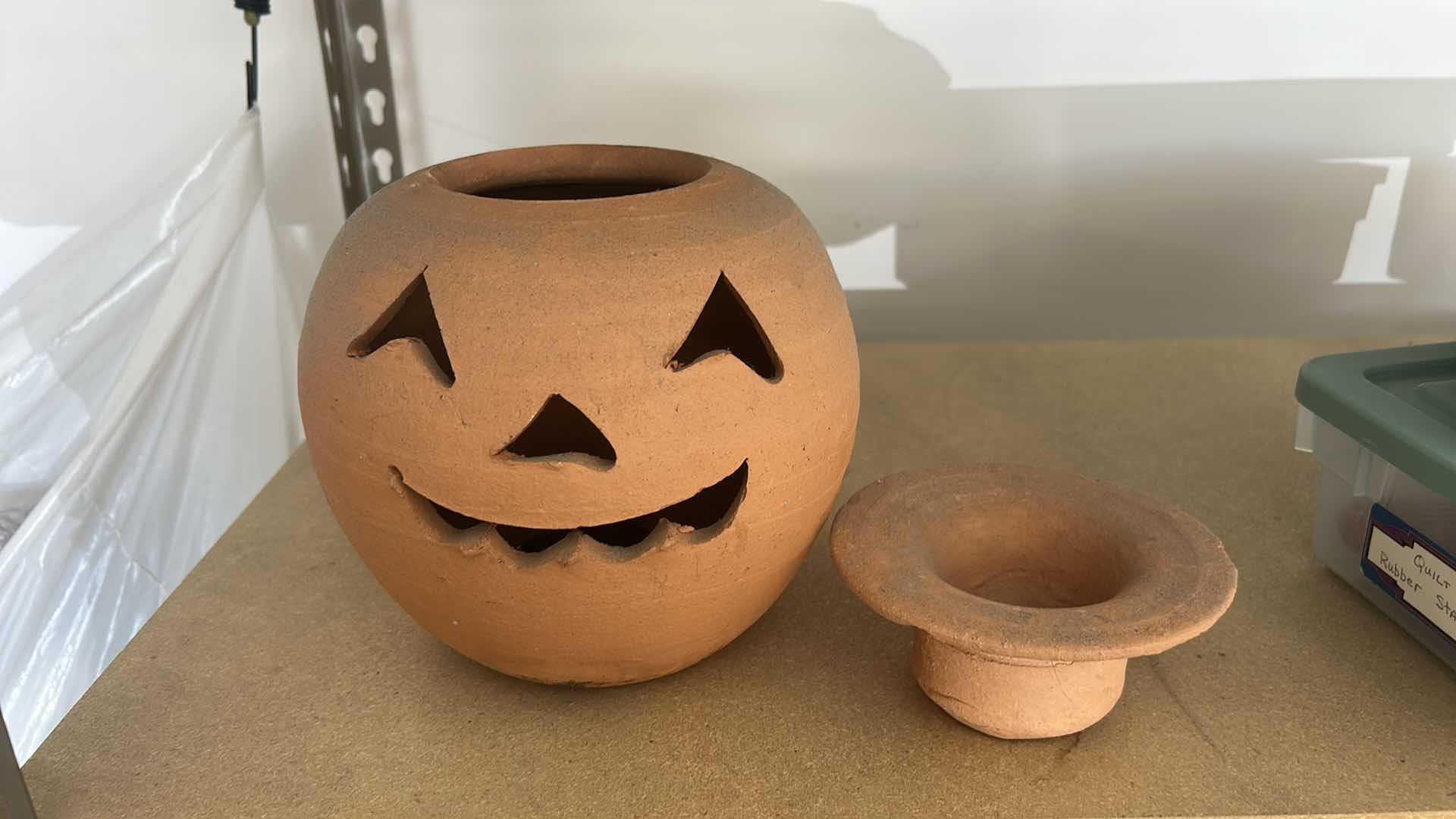Photo 1 of CLAY PUMPKIN H7.5”