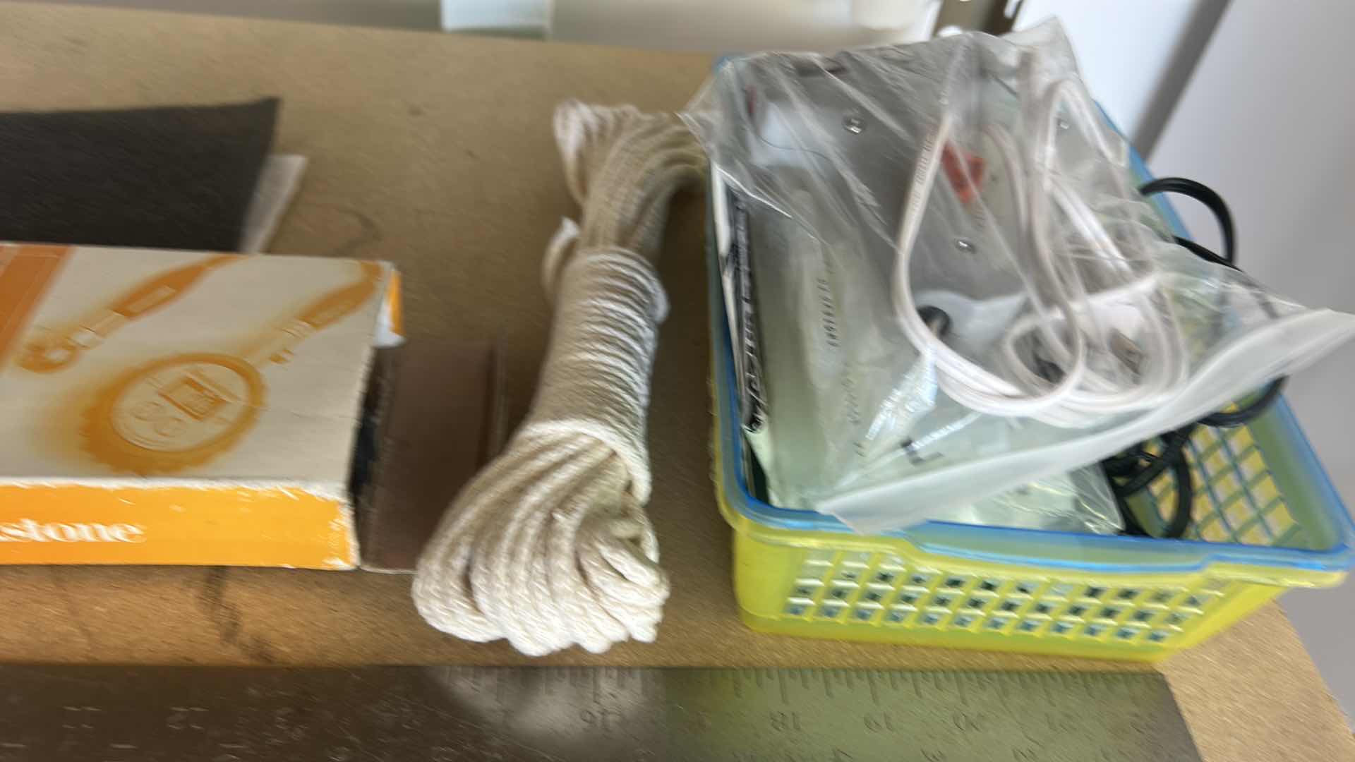 Photo 1 of GARAGE ITEMS- DIGITAL TIRE, PRESSURE GAUGE, GLUE GUN, GLUE STICKS, MINI TOOL KIT AND ANGLE