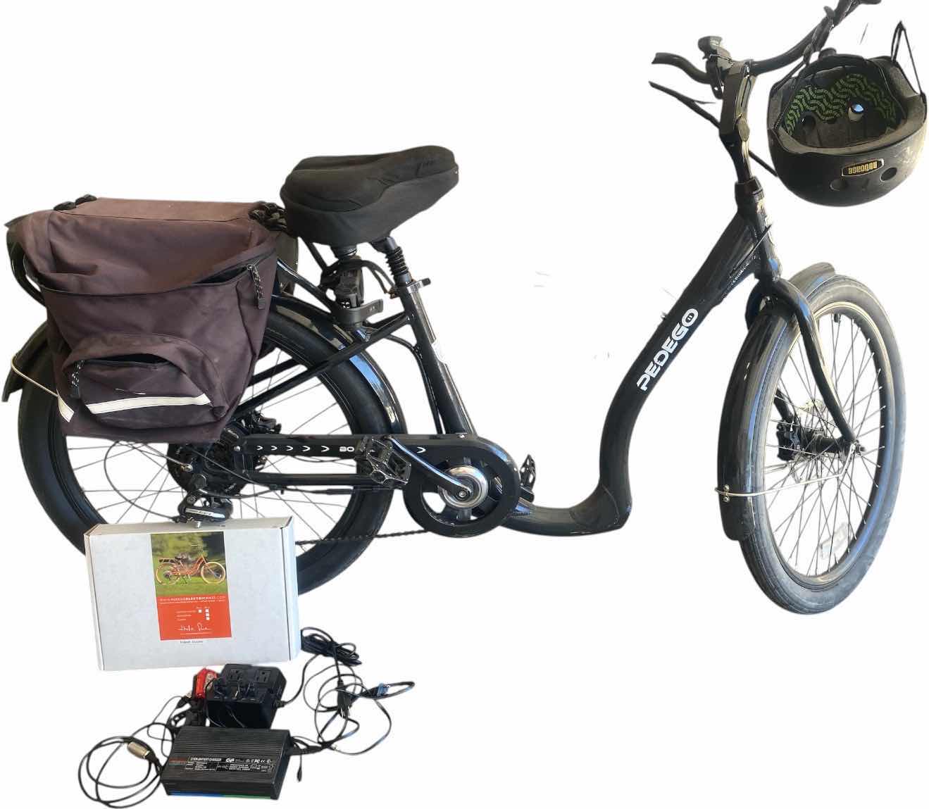 Photo 1 of PEDEGO BOOMERANG 26 INCH BLACK ELECTRIC BIKE WITH CHARGER & BIKE LOCK & HELMET