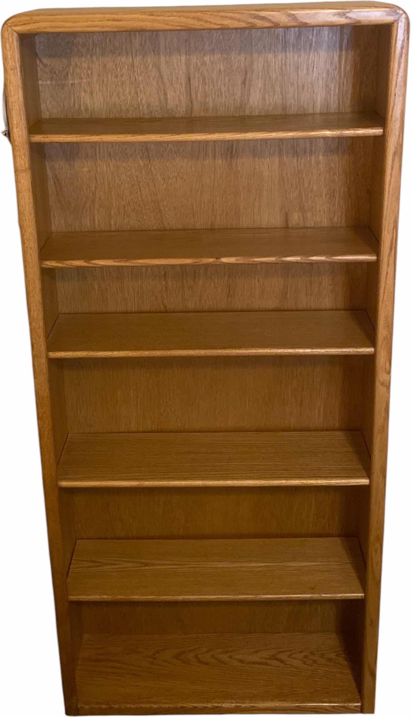 Photo 1 of SIX SHELF LIGHT OAK BOOKCASE 33“ X 10 1/2“ H 72”