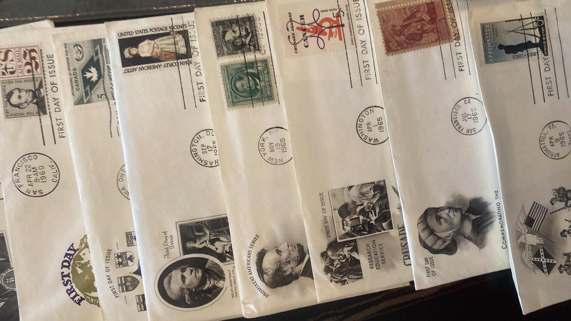 Photo 1 of FIRST DAY OF ISSUE STAMP COLLECTION & MILESTONES AND MANKIND PEOPLE QUESTS AND BICENTENNIAL OF FREEDOM JULY 4 76