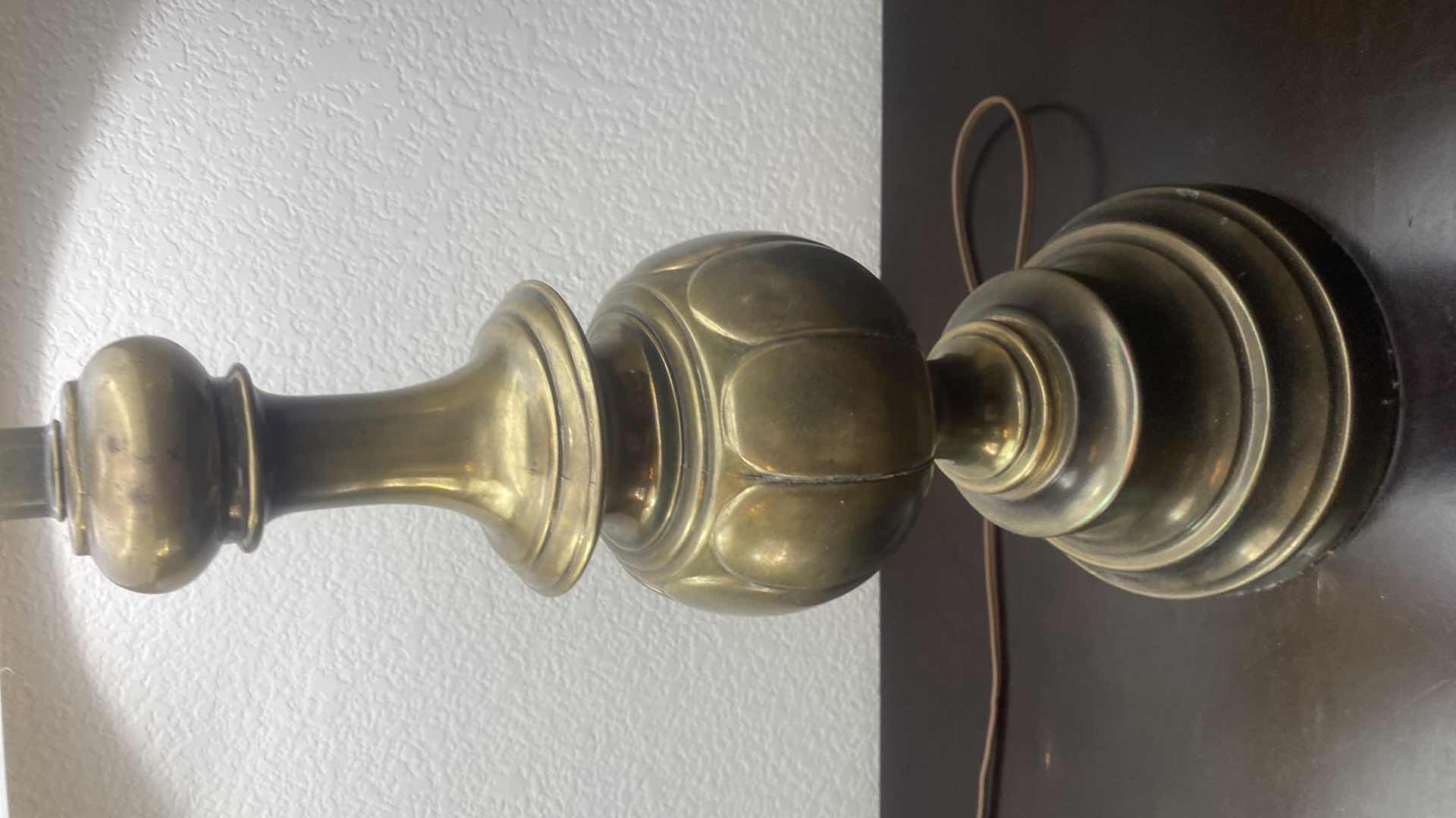 Photo 1 of VINTAGE BRASS TABLE LAMPS H 31”