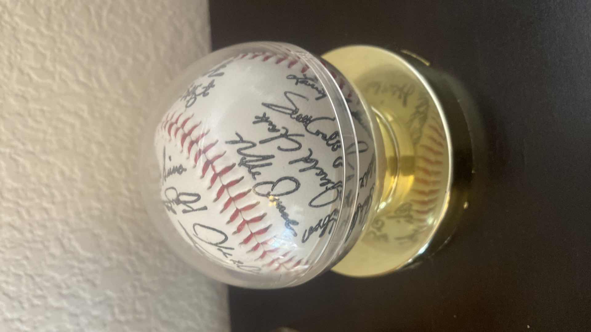 Photo 1 of 4 COMMEMORATIVE BASEBALLS ONE IS SIGNED