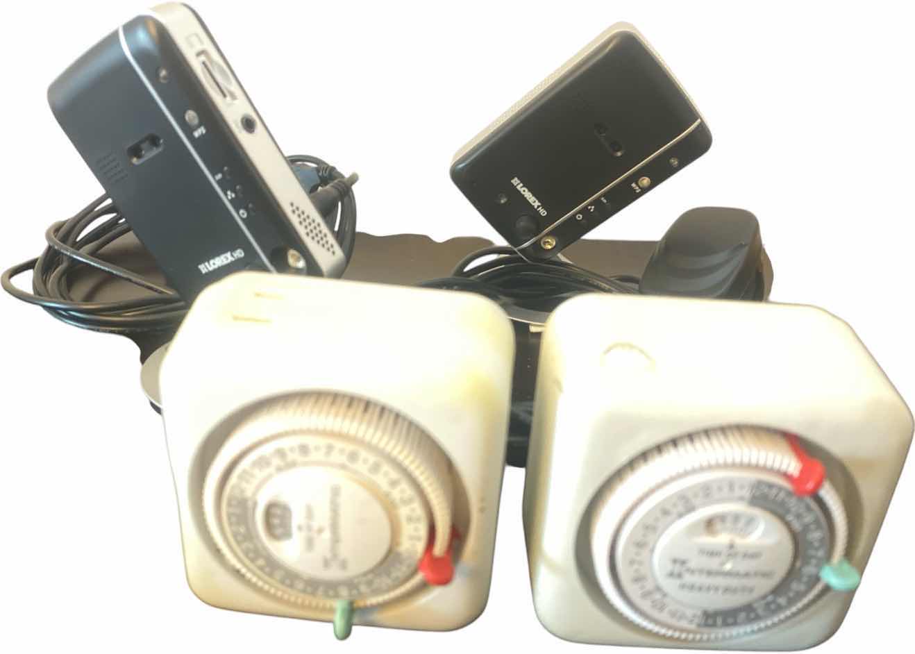 Photo 1 of PAIR OF LORAX WIRELESS HD NETWORK CAMERA MODEL MCNC 200 & 2 TIMERS