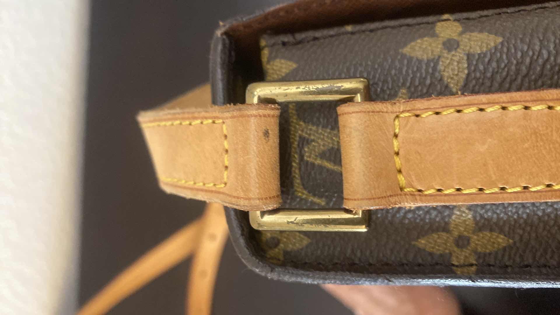 Photo 1 of VINTAGE LOUIS VUITTON ST. CLOUD MONOGRAM GM HANDBAG 9 1/2“ X 2 1/2” H9”