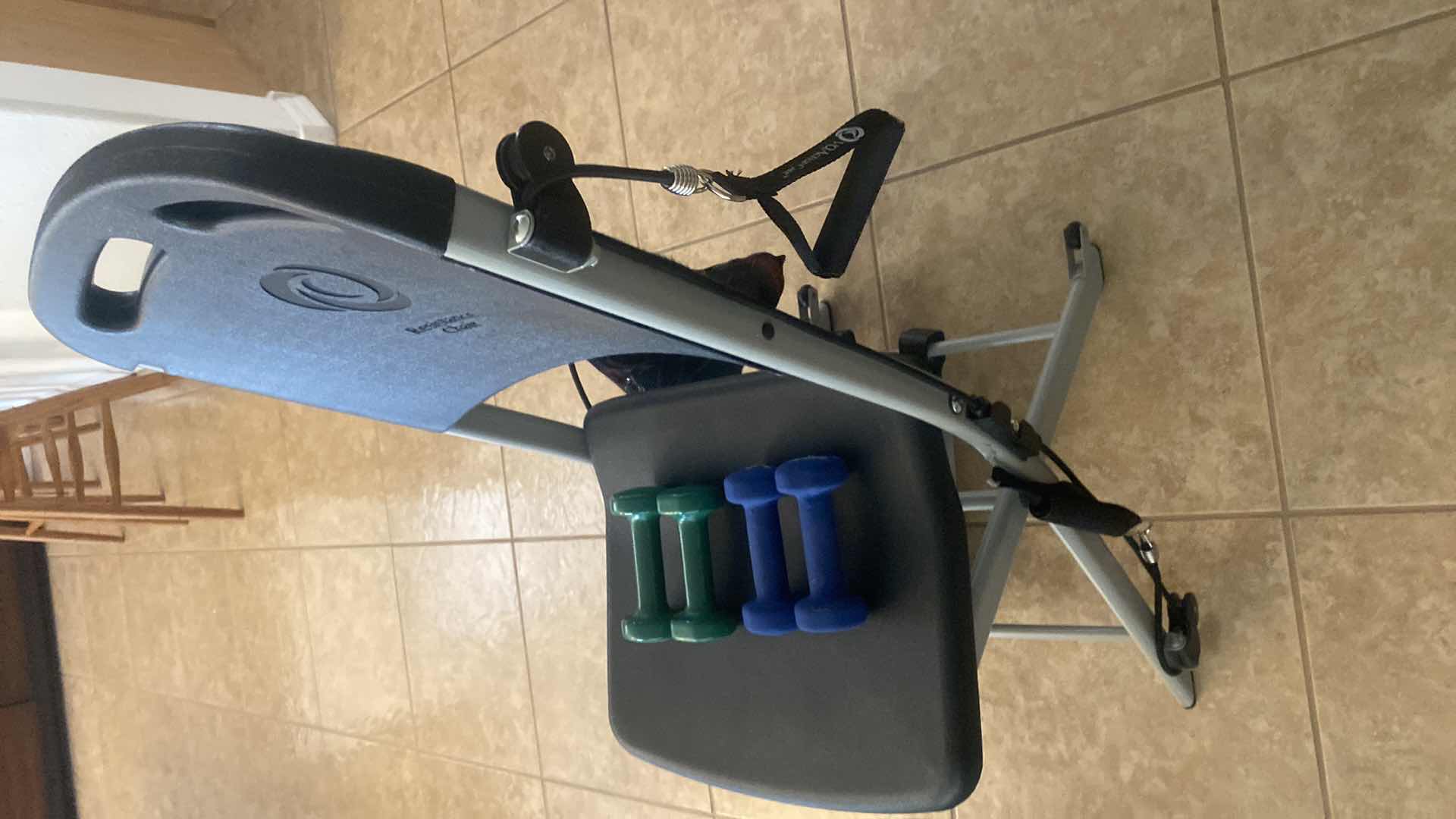View 4 of VQ ACTION RESISTANCE CHAIR WITH ACCESSORIES AND HAND WEIGHTS
