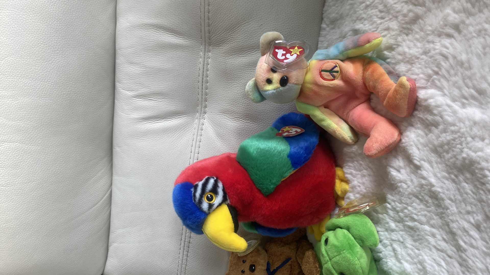 View 3 of 1 BEANIE BUDDY AND 3 BEANIE BABIES