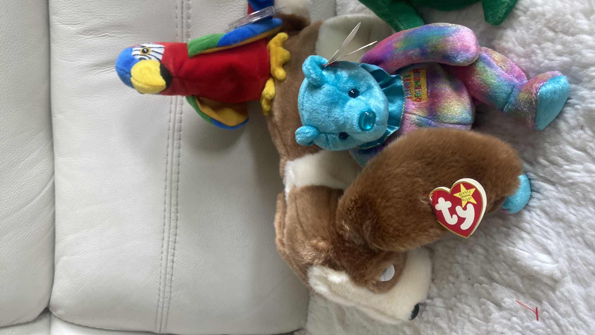 View 4 of 1 BEANIE BUDDY AND 3 BEANIE BABIES